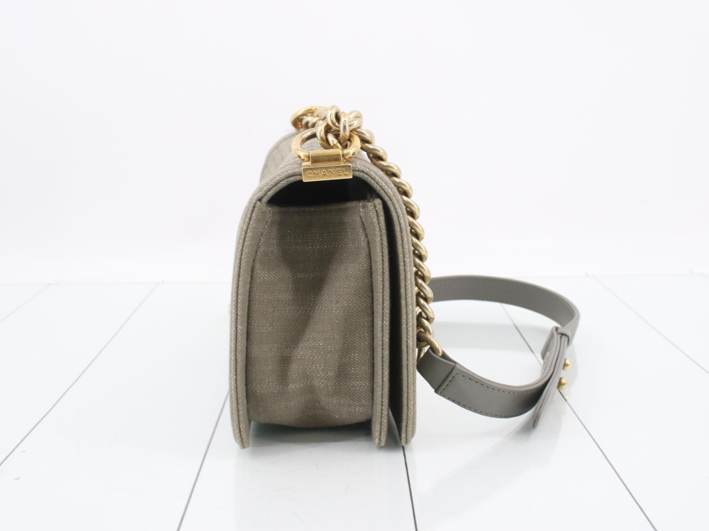 Denim Boy Chanel Chain Shoulder Bag — view 4