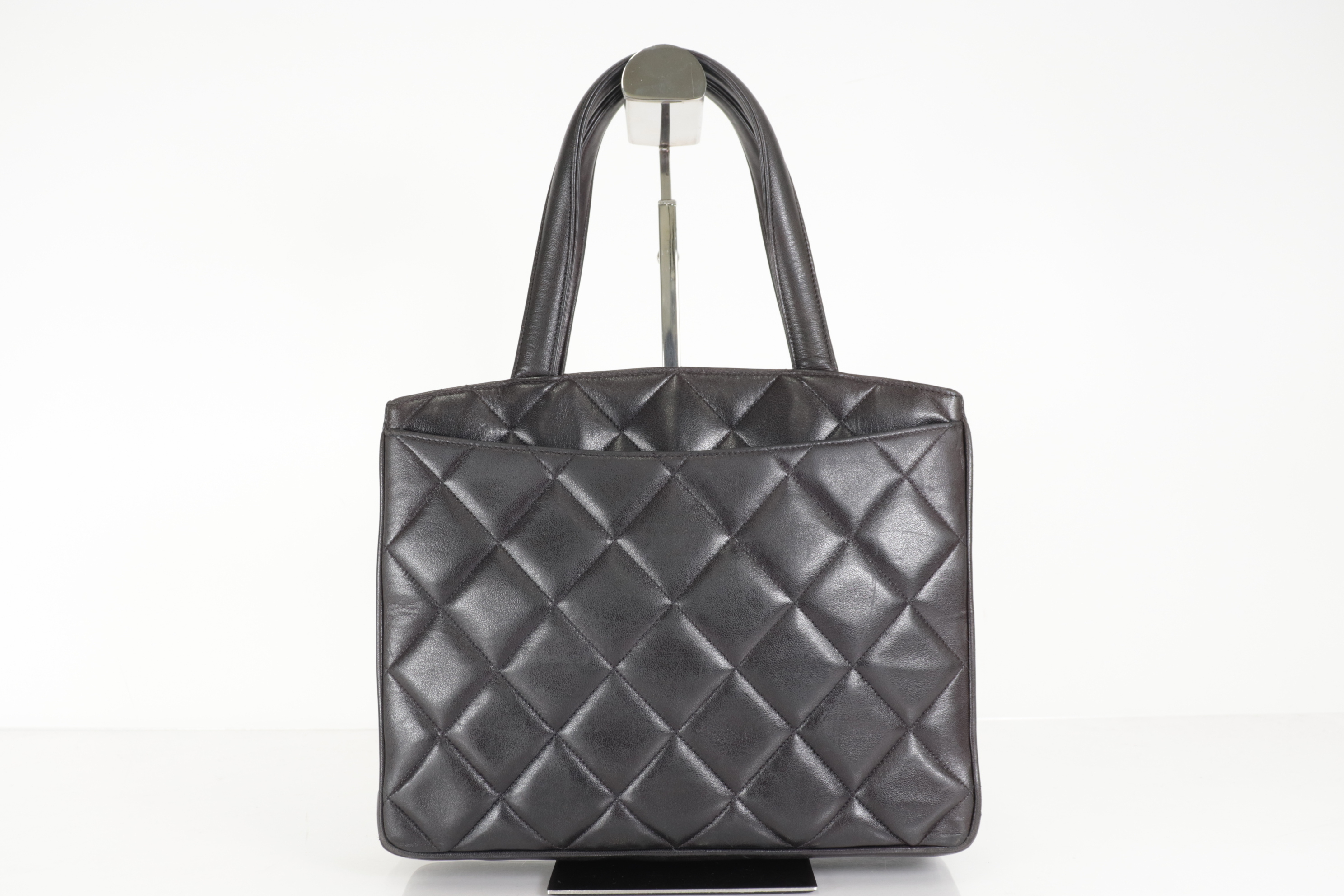 Turnlock Lambskin Tote Bag (Serial No. 3) — view 2