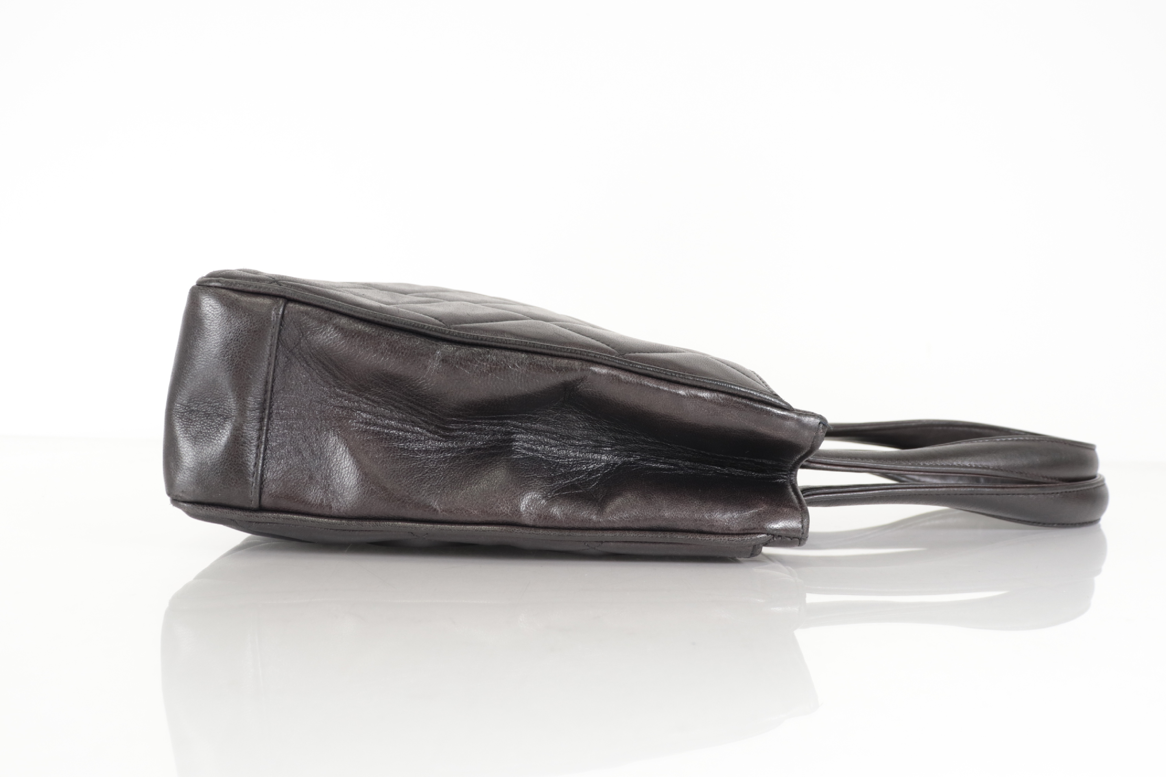 Turnlock Lambskin Tote Bag (Serial No. 3) — view 4