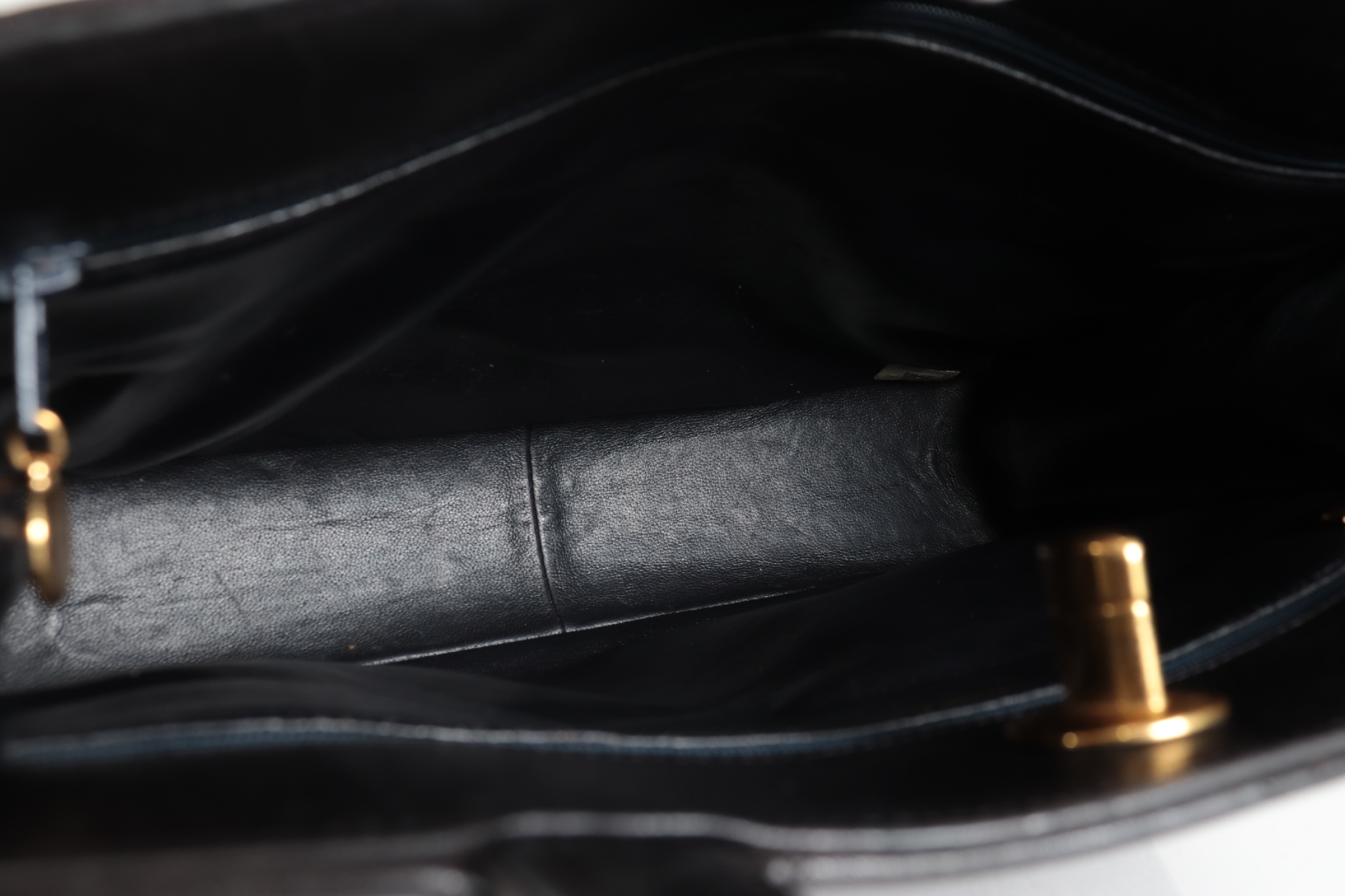 Turnlock Lambskin Tote Bag (Serial No. 3) — view 8