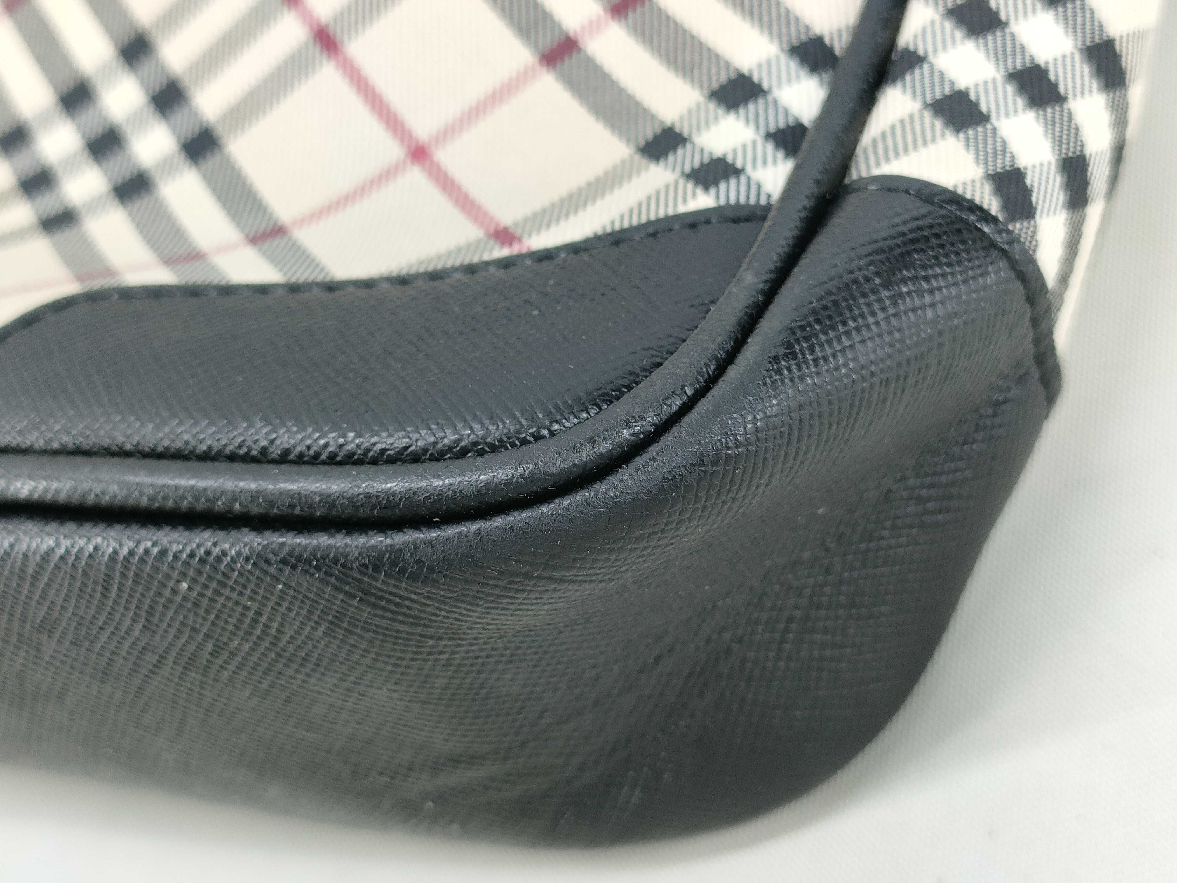 Shoulder Bag, Nova Check Pattern, Turnlock Closure, Canvas & Leather — view 4