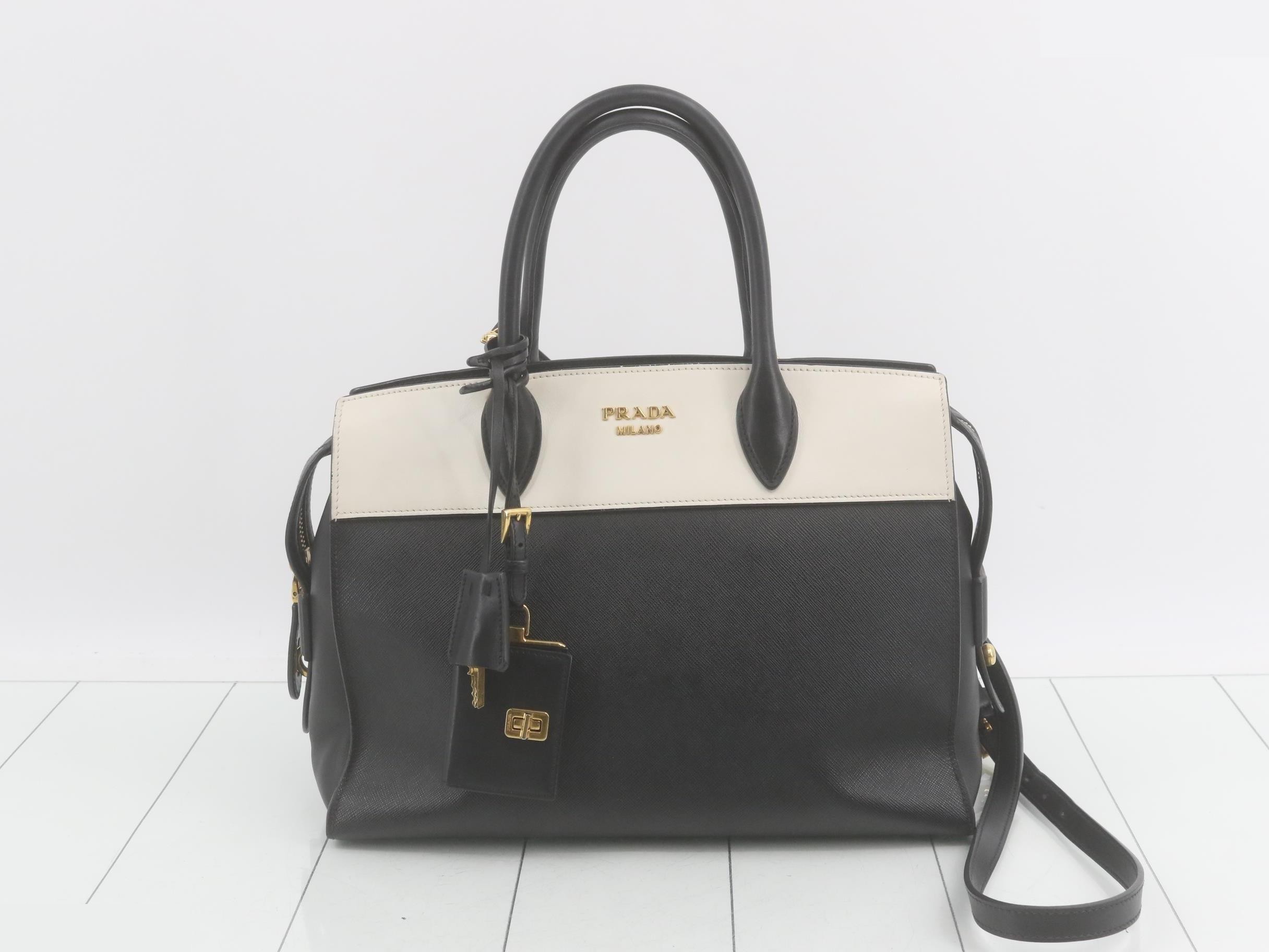 Esplanade Saffiano 2-Way Shoulder/Tote Bag, Bicolor