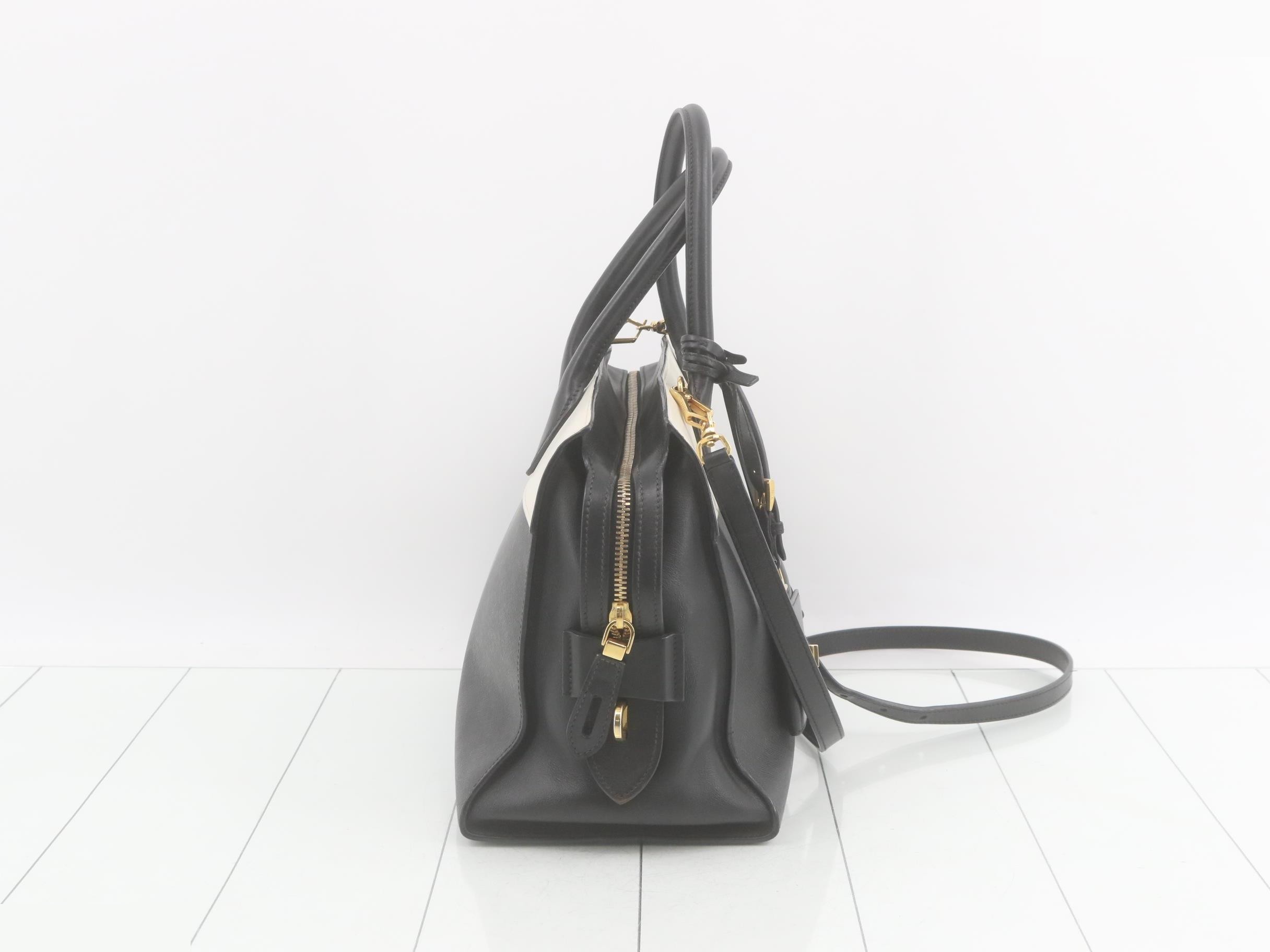 Esplanade Saffiano 2-Way Shoulder/Tote Bag, Bicolor — view 4