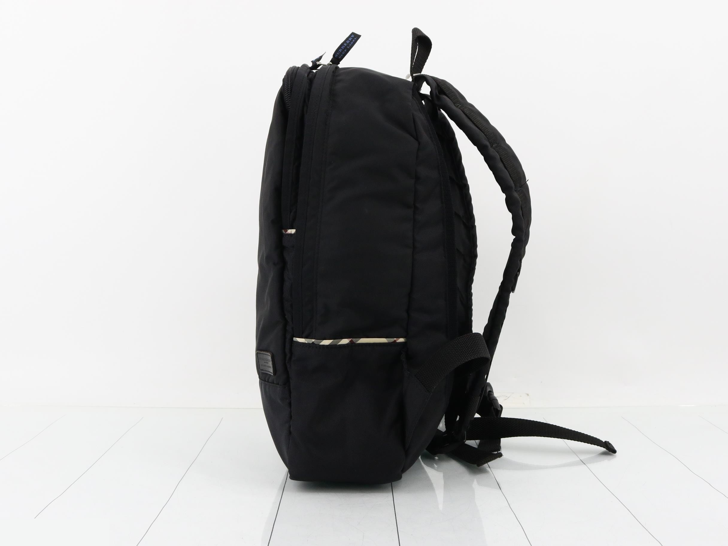 Blue Label Backpack, Black Check — view 3