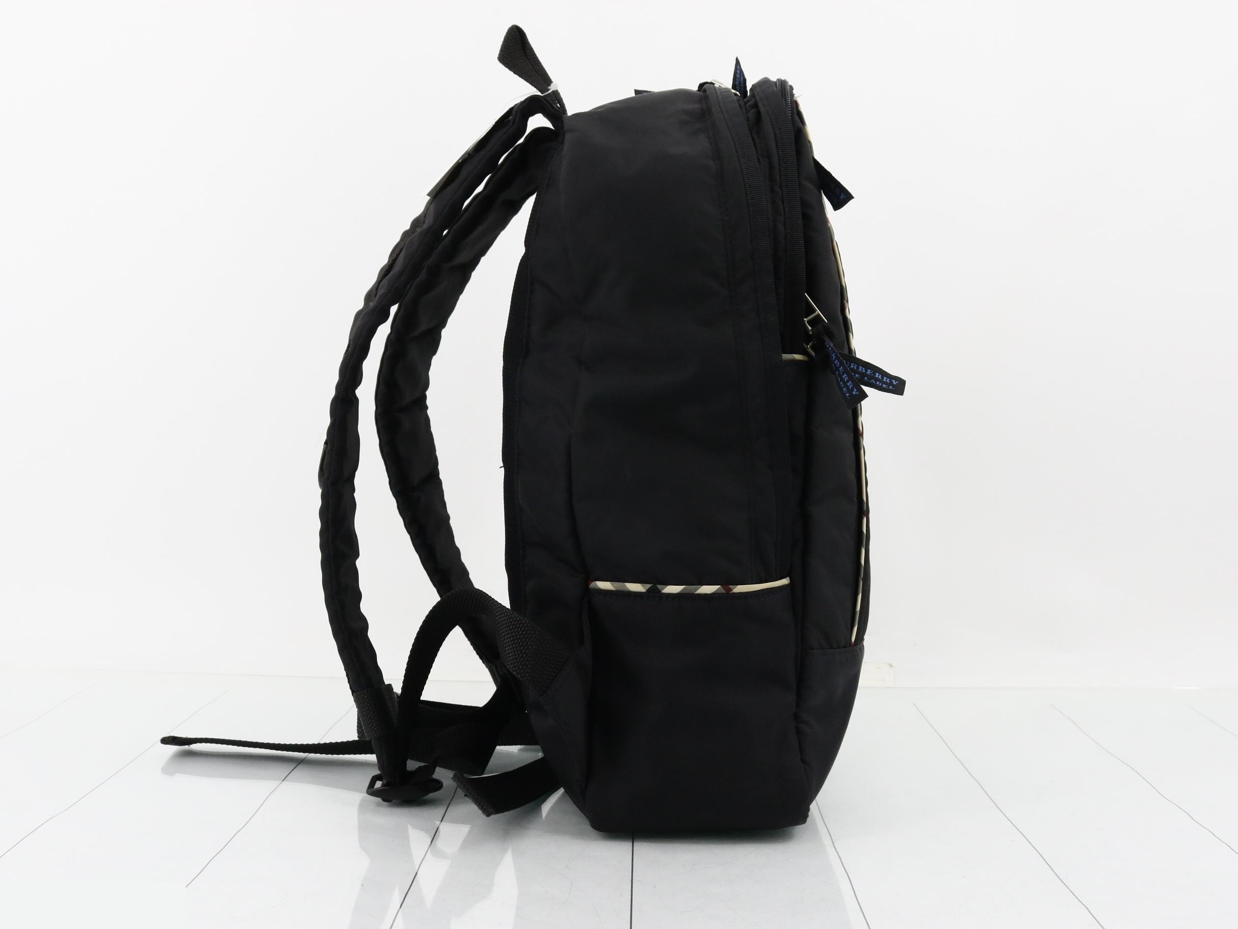 Blue Label Backpack, Black Check — view 4