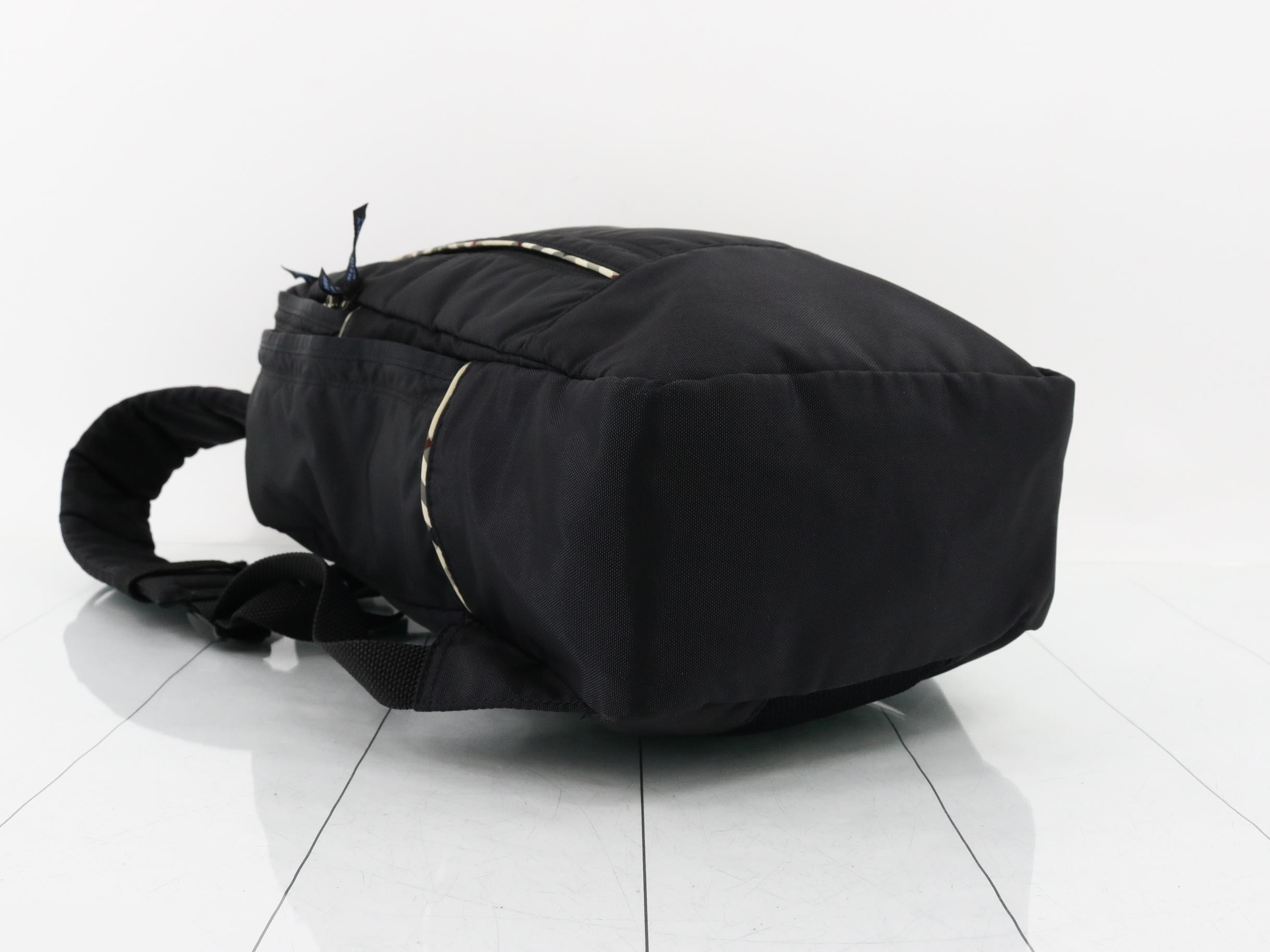 Blue Label Backpack, Black Check — view 5