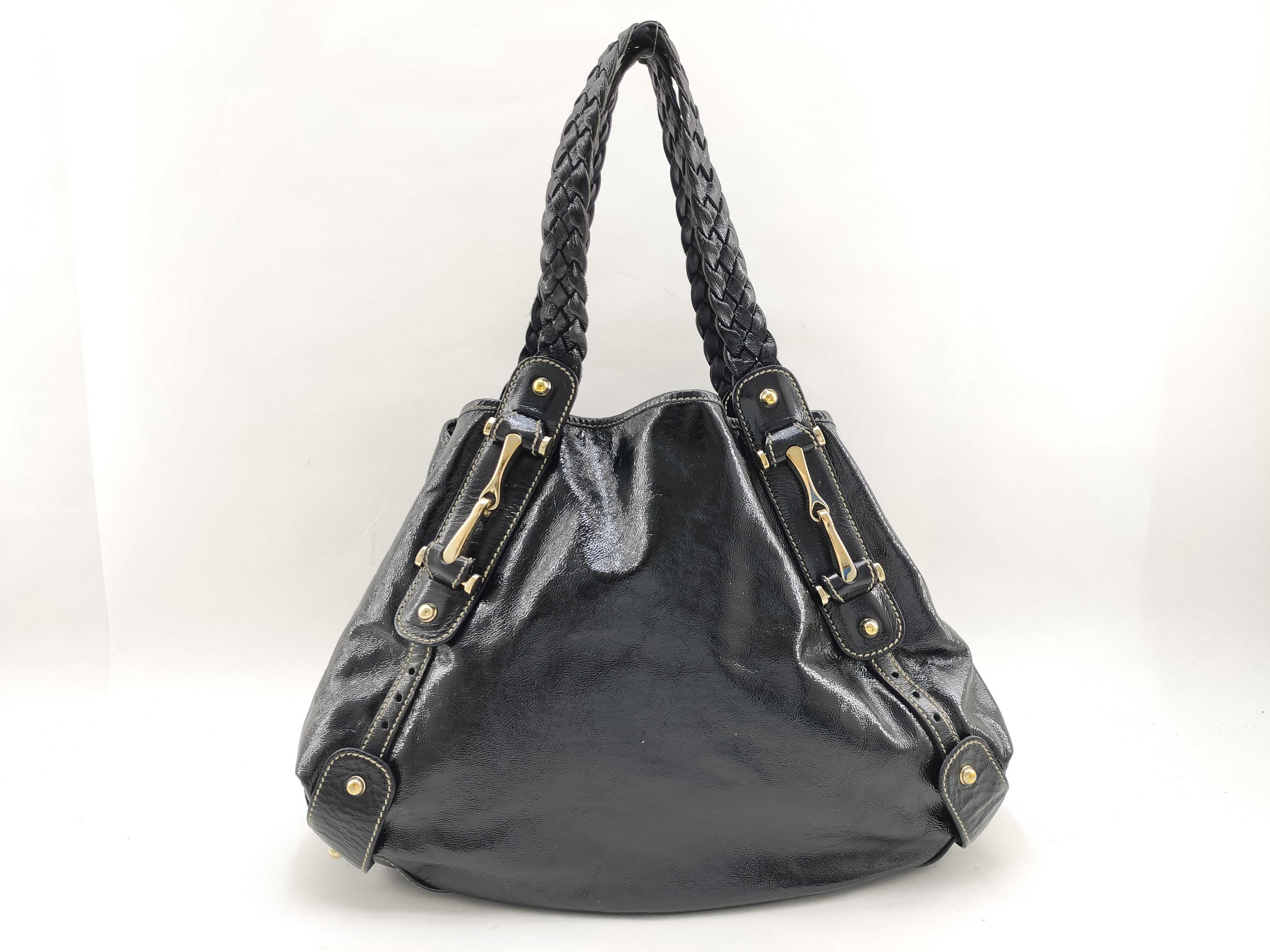 handbag, black tote bag