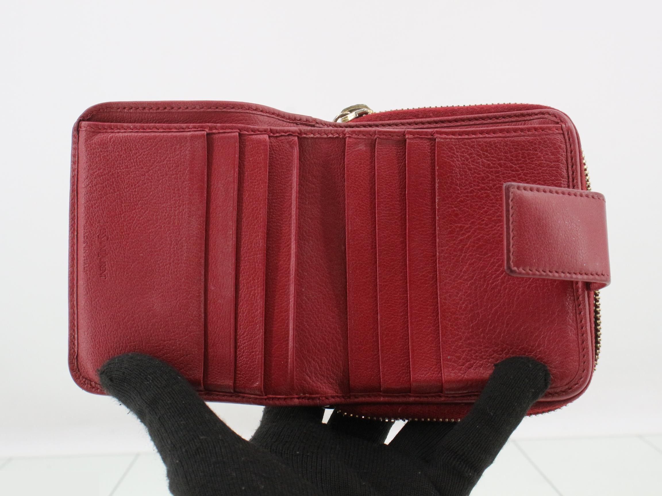 Leather logo bi-fold wallet — view 4