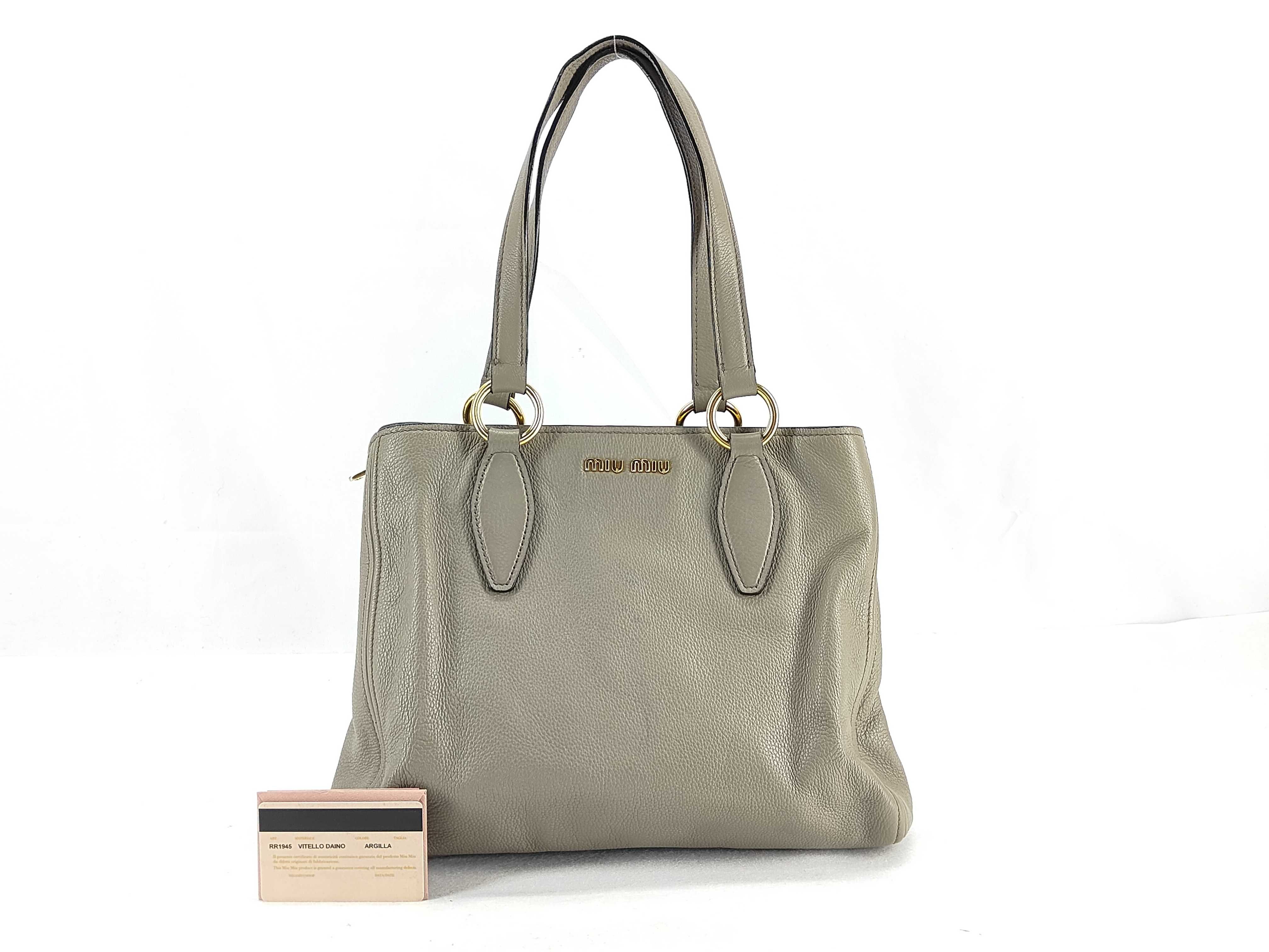 Vitello Phoenix Logo Hardware Tote Bag