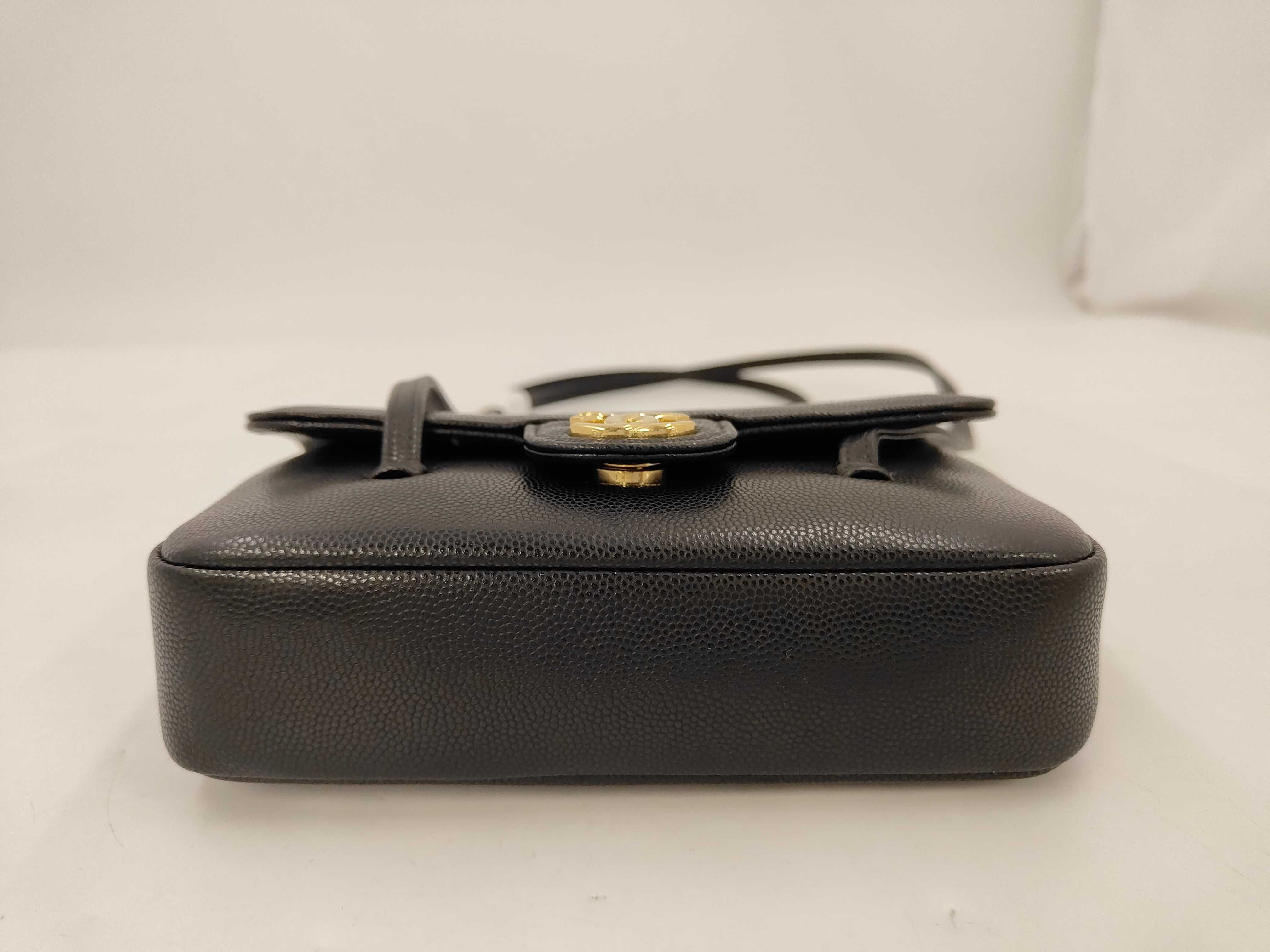 Preppy Coco Shoulder Bag, Caviar Leather, Black, P1487816 (Shoulder Bag) — view 3