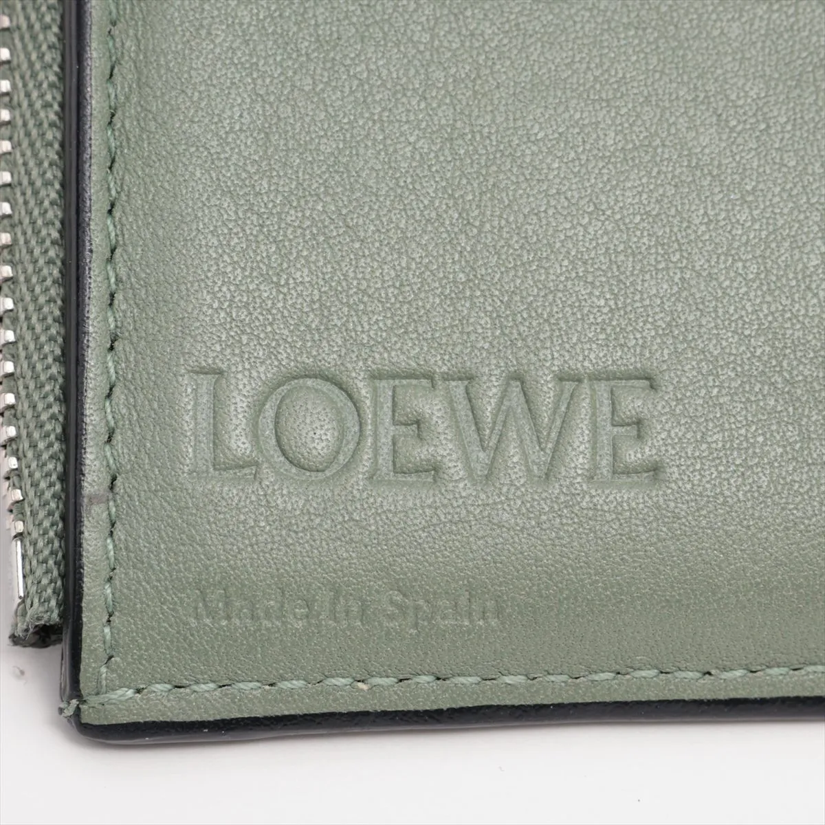 Anagram Small Vertical Wallet Leather Compact Wallet Dark Gray — view 6