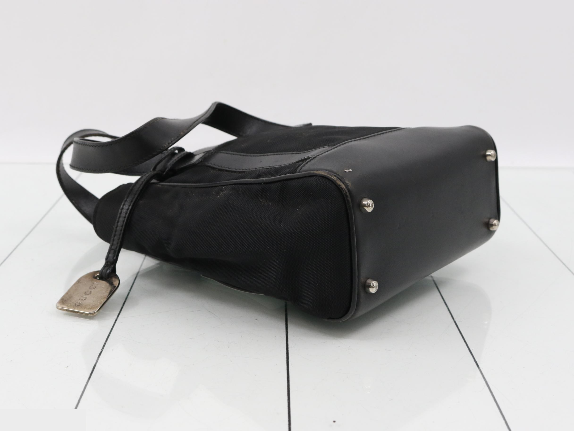0002854 Canvas Black Tote Bag — view 5