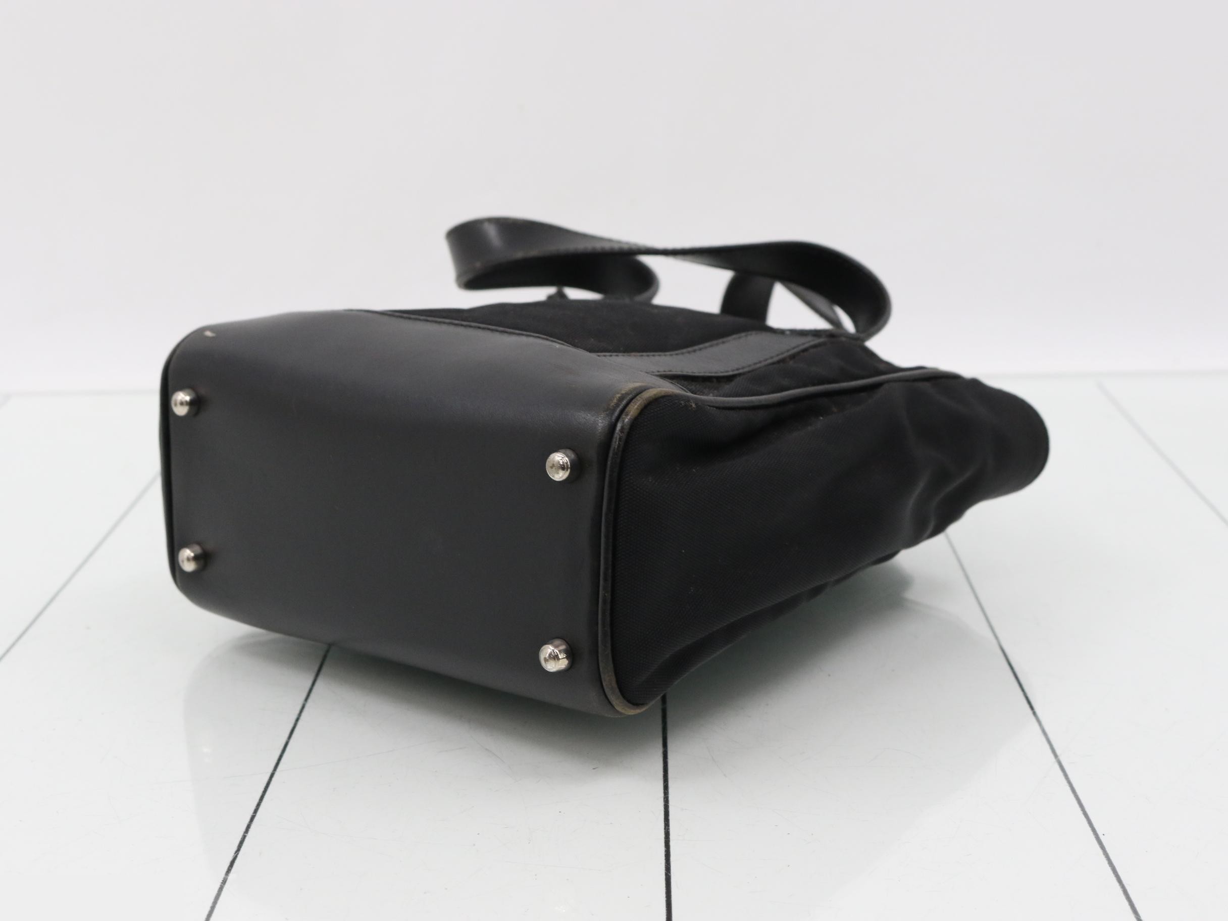0002854 Canvas Black Tote Bag — view 6