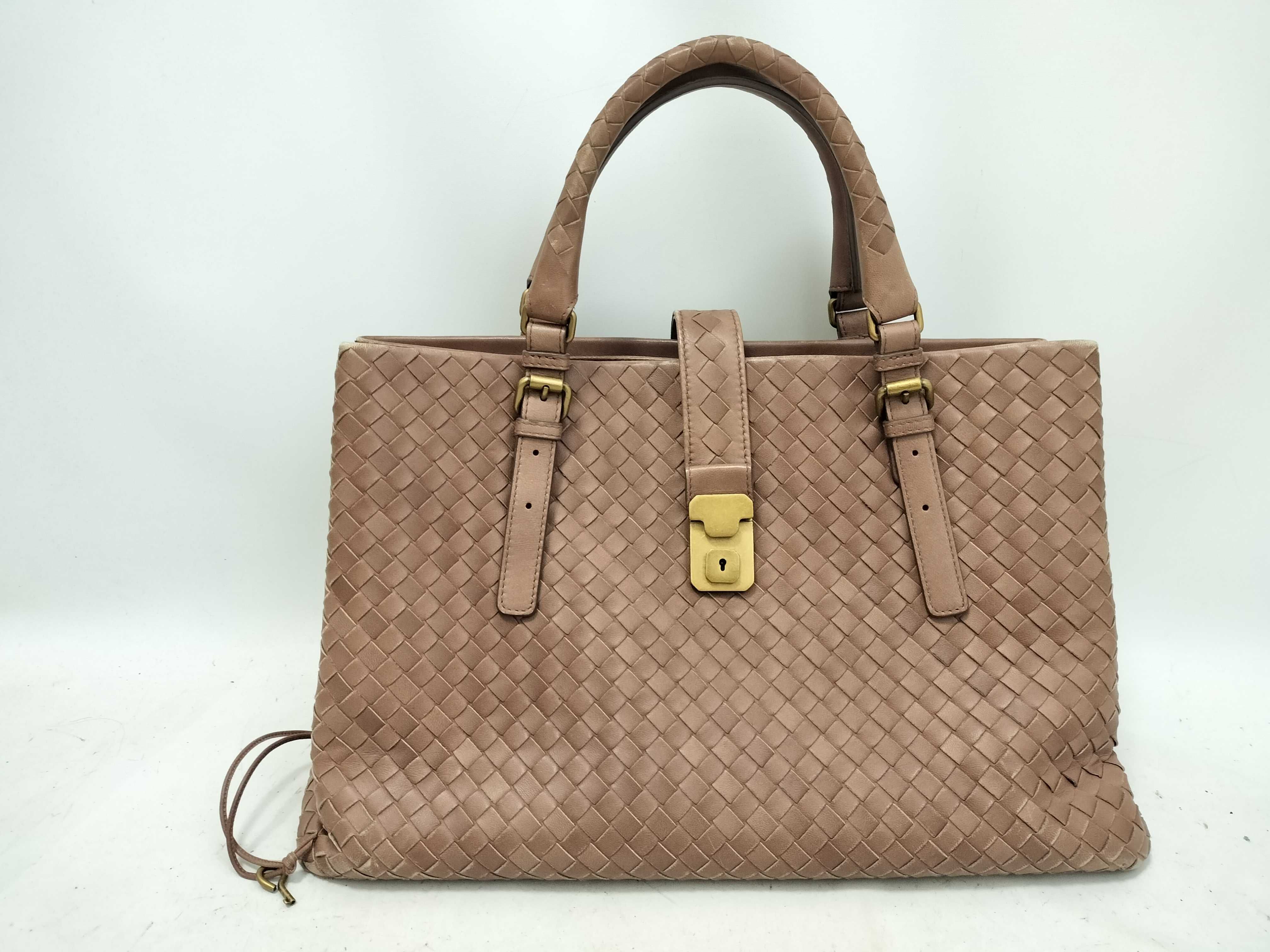 Intrecciato KR - Roma Leather Handbag Brown 171265 Handbag