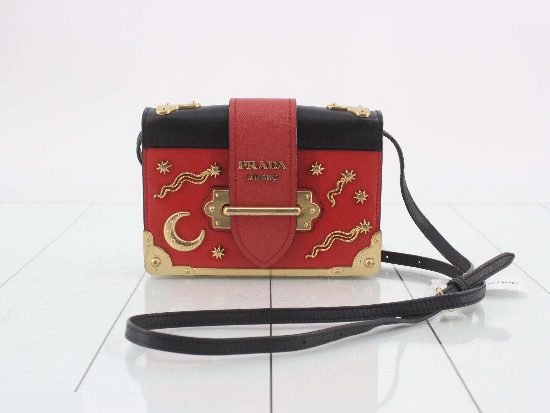 Cahier Saffiano Leather Shoulder Bag