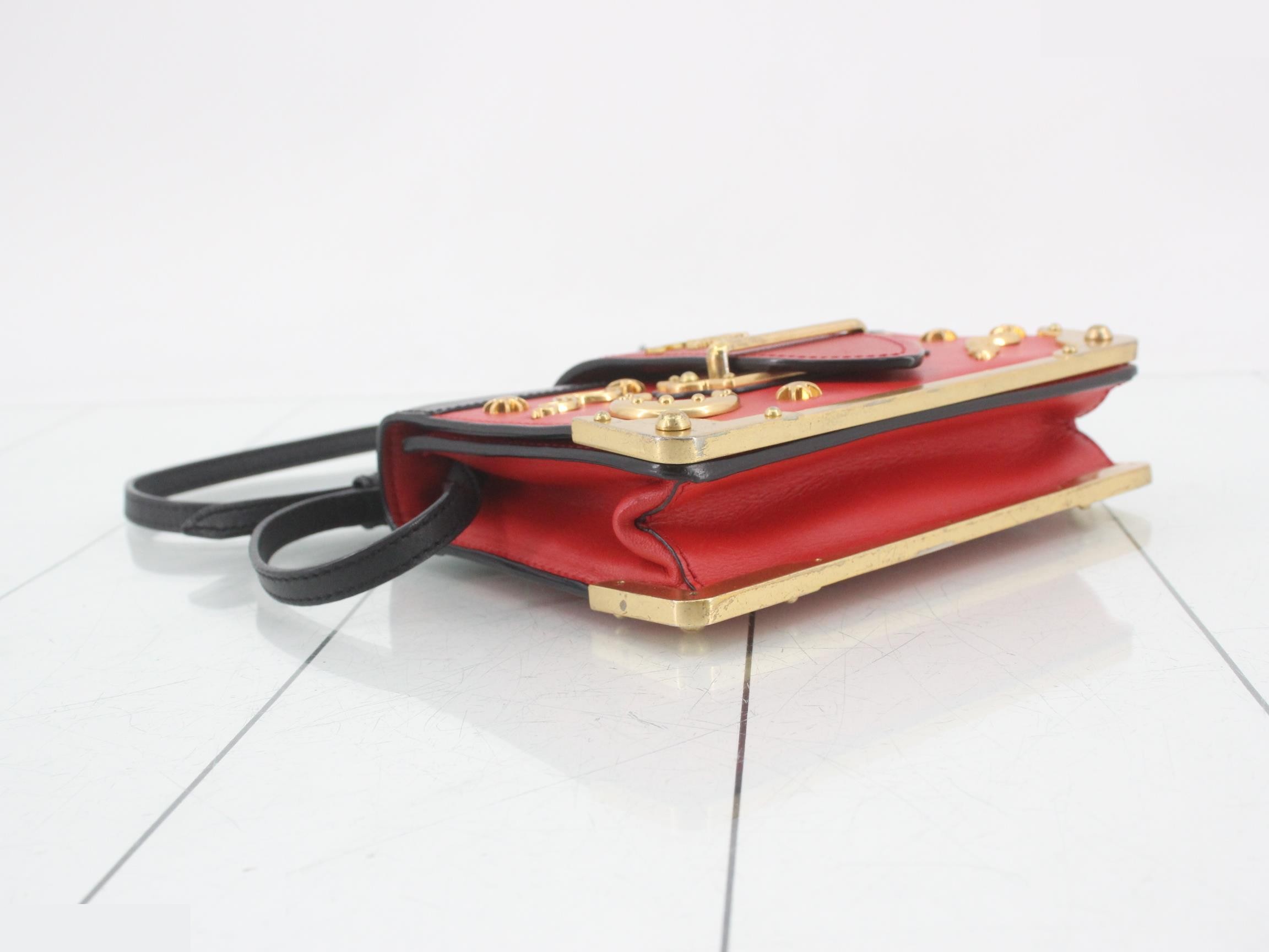 Cahier Saffiano Leather Shoulder Bag — view 5