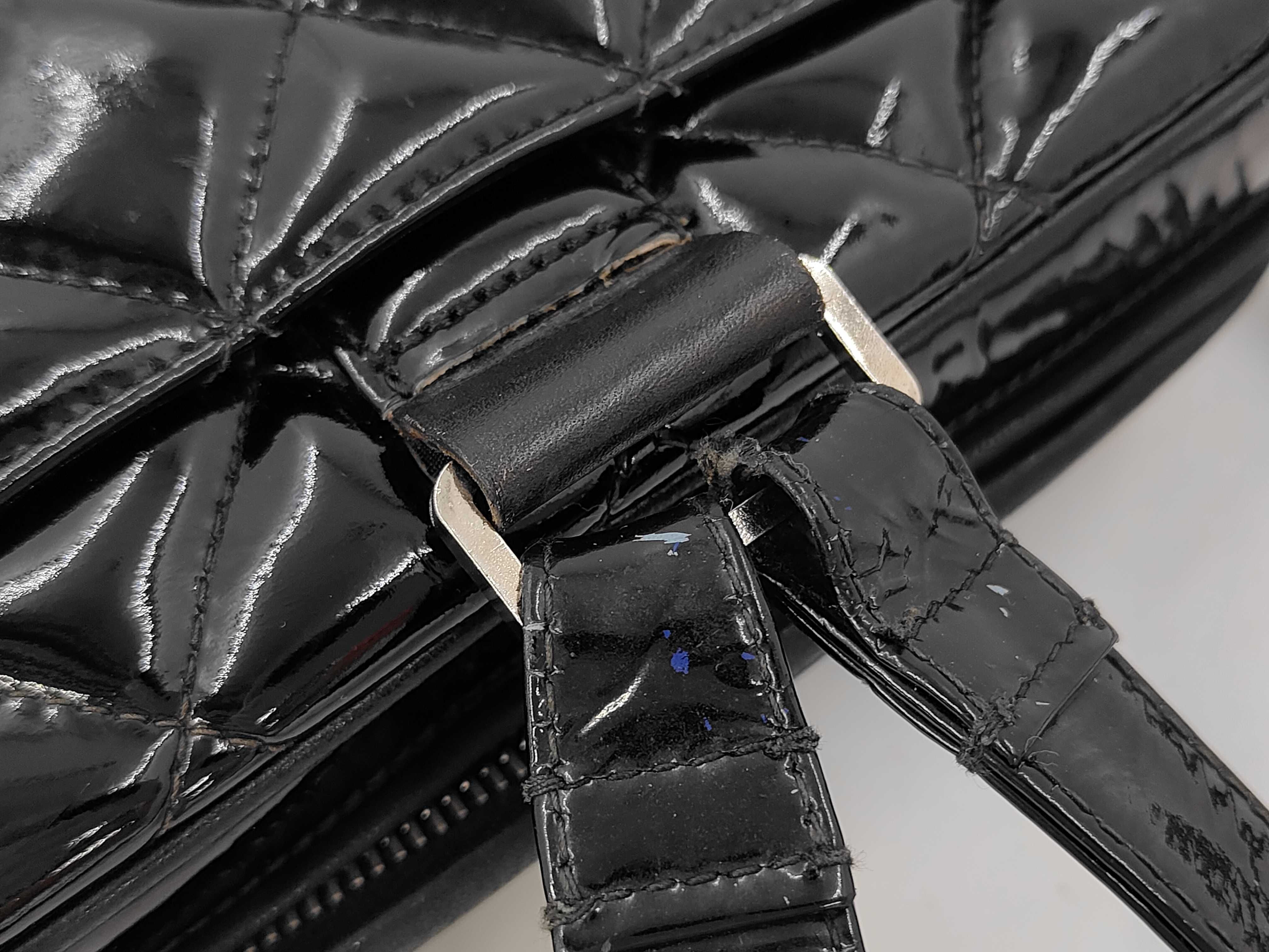 enamel Matelassé backpack, Coco Mark, serial number 4, with sticker. — view 7