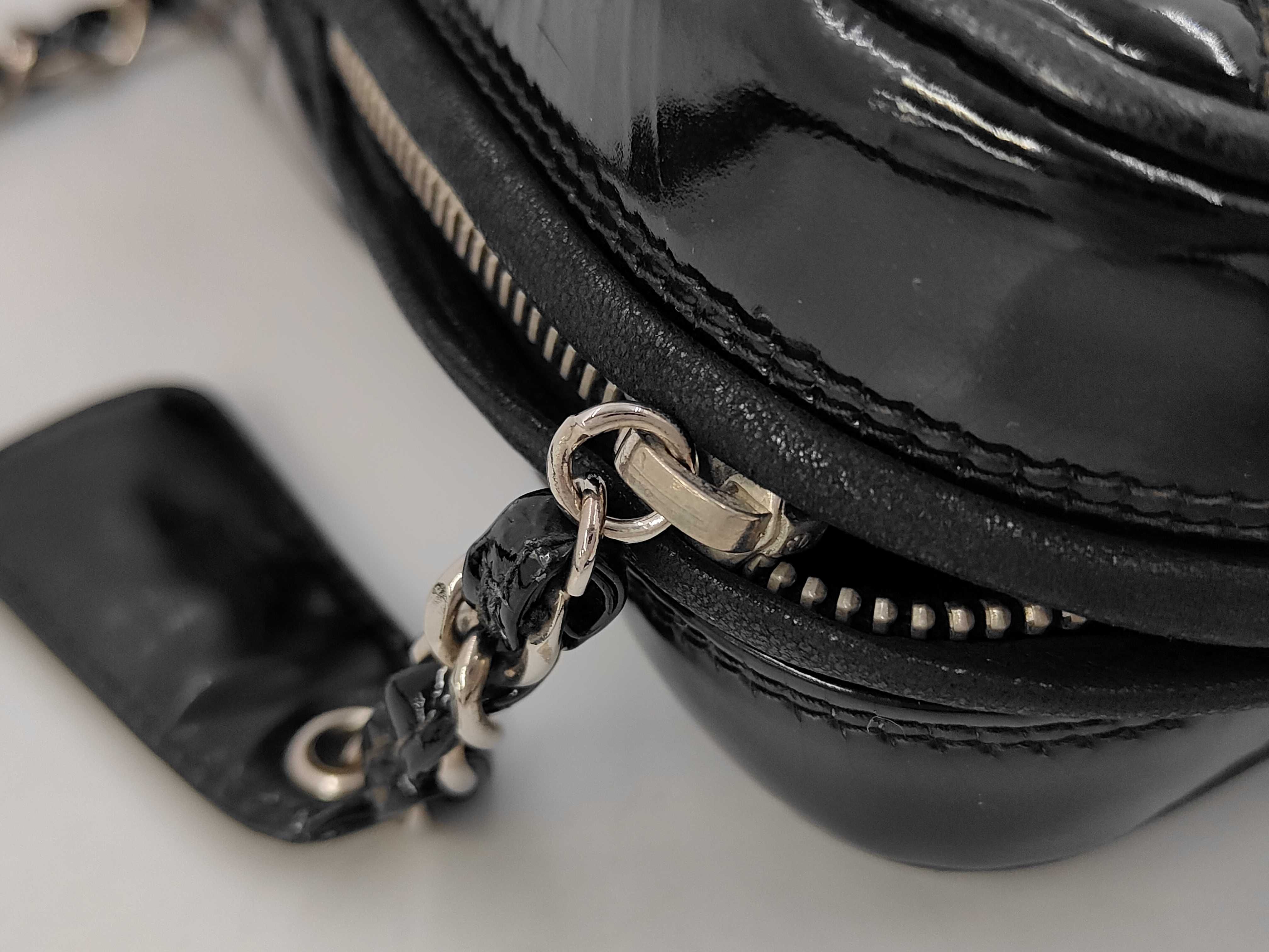 enamel Matelassé backpack, Coco Mark, serial number 4, with sticker. — view 8