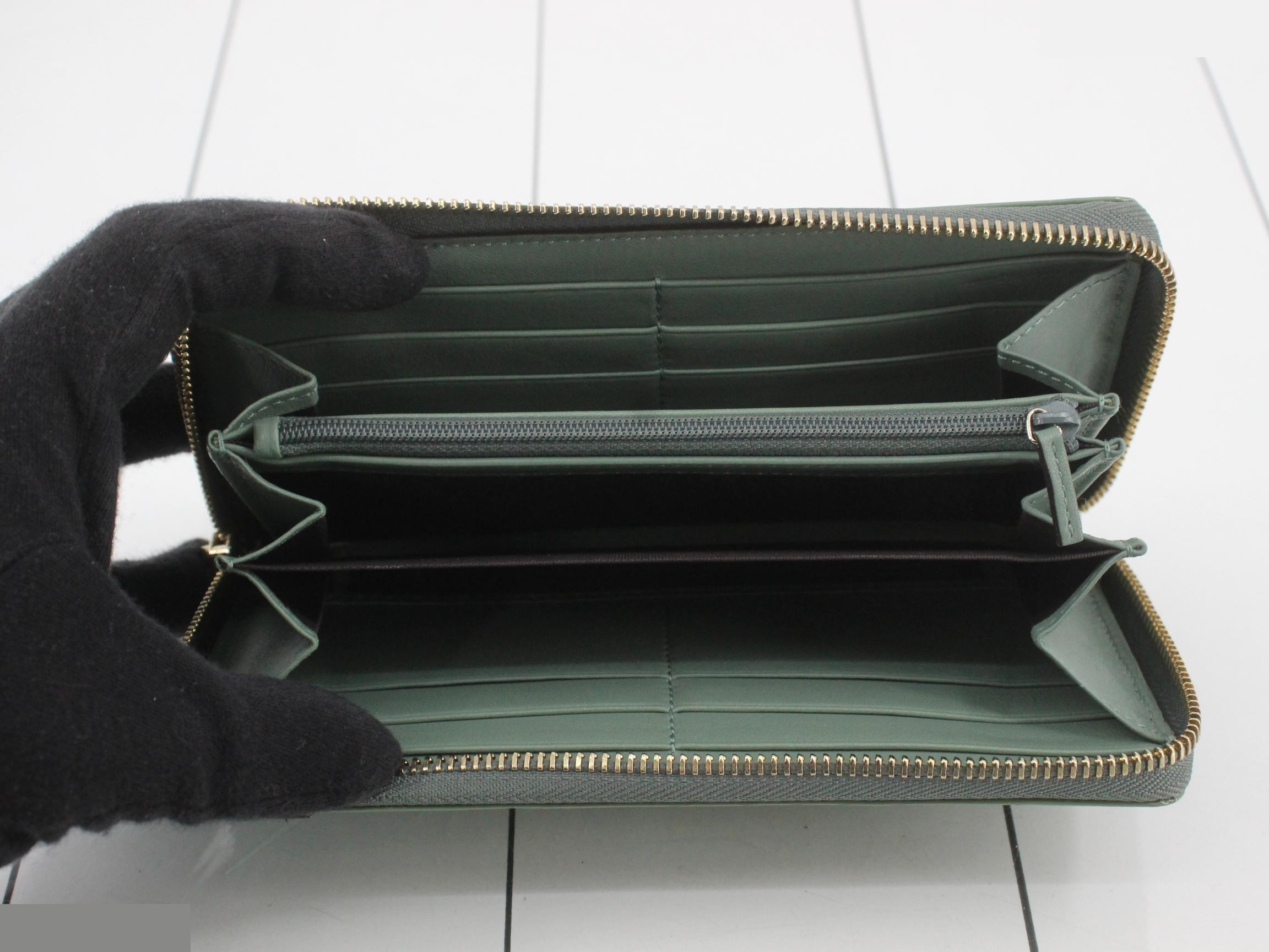 Microguccissima enamel round zipper long wallet — view 4