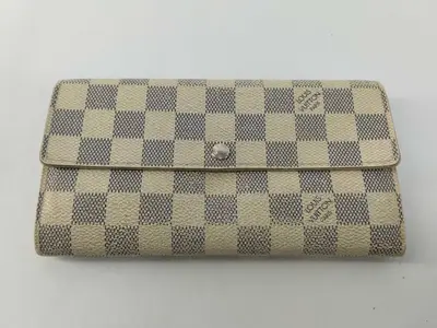 Damier Azur Louis Vuitton Damier Azur Portefeuille Sarah Long Wallet N61735 CA5008 Wallet
