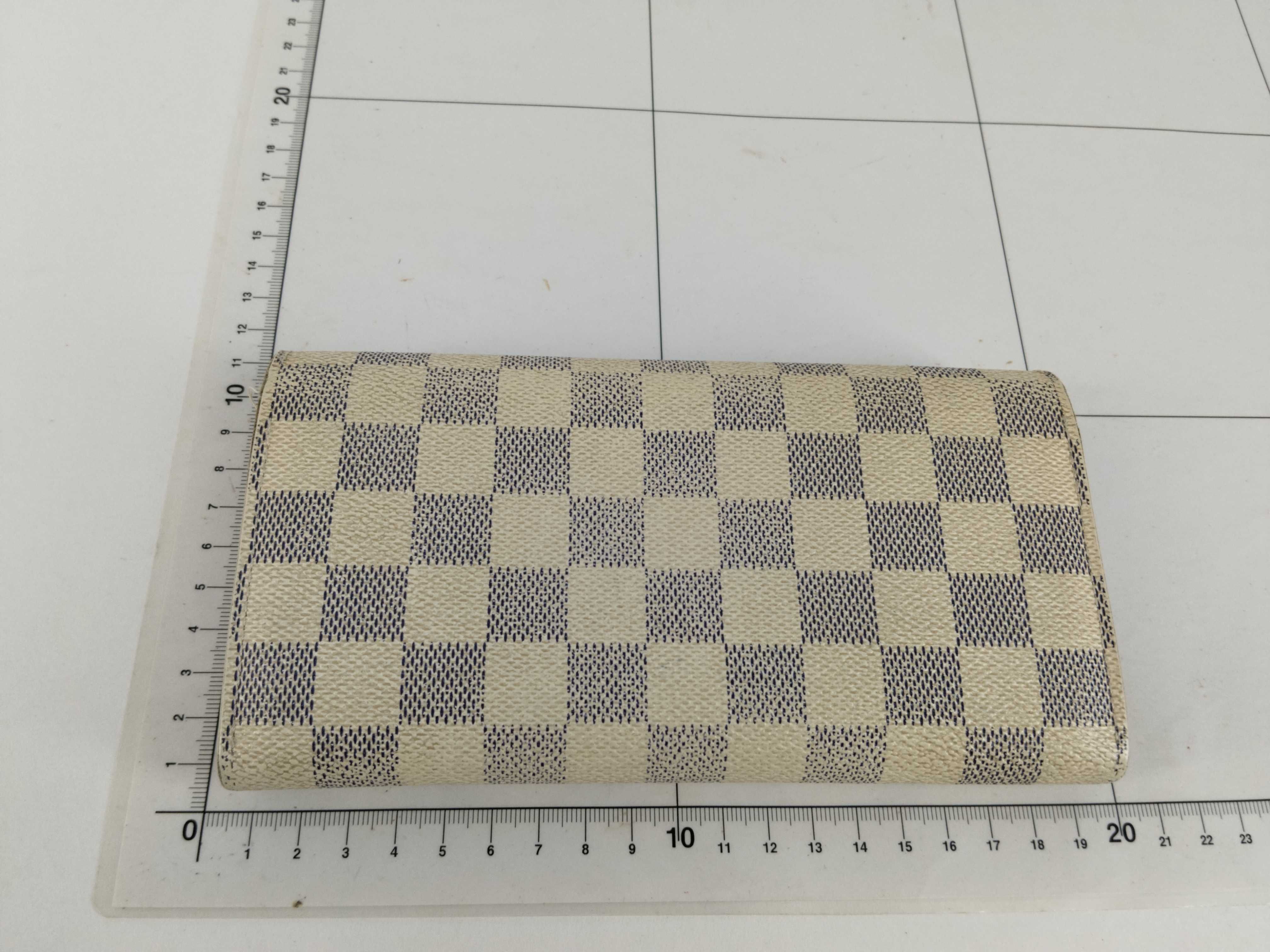Damier Azur Louis Vuitton Damier Azur Portefeuille Sarah Long Wallet N61735 CA5008 Wallet — view 2
