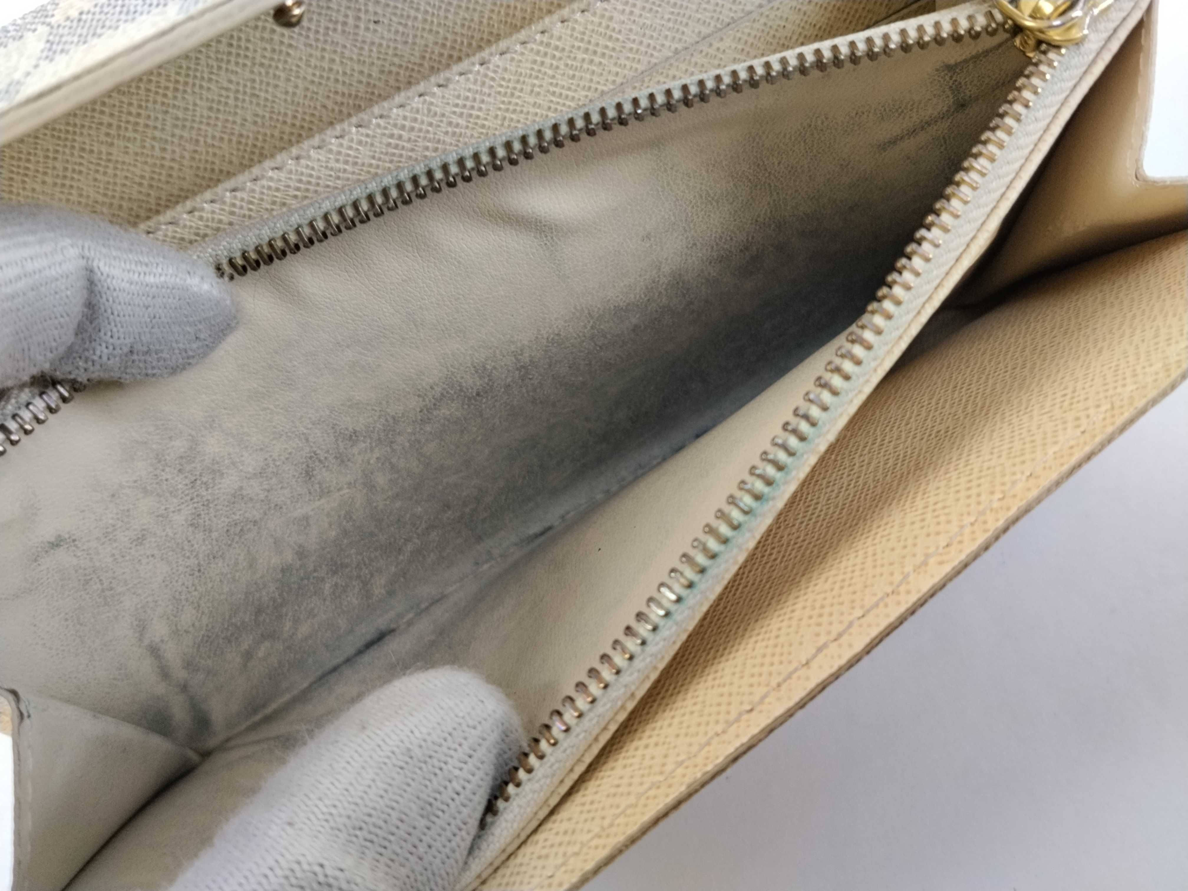 Damier Azur Louis Vuitton Damier Azur Portefeuille Sarah Long Wallet N61735 CA5008 Wallet — view 11