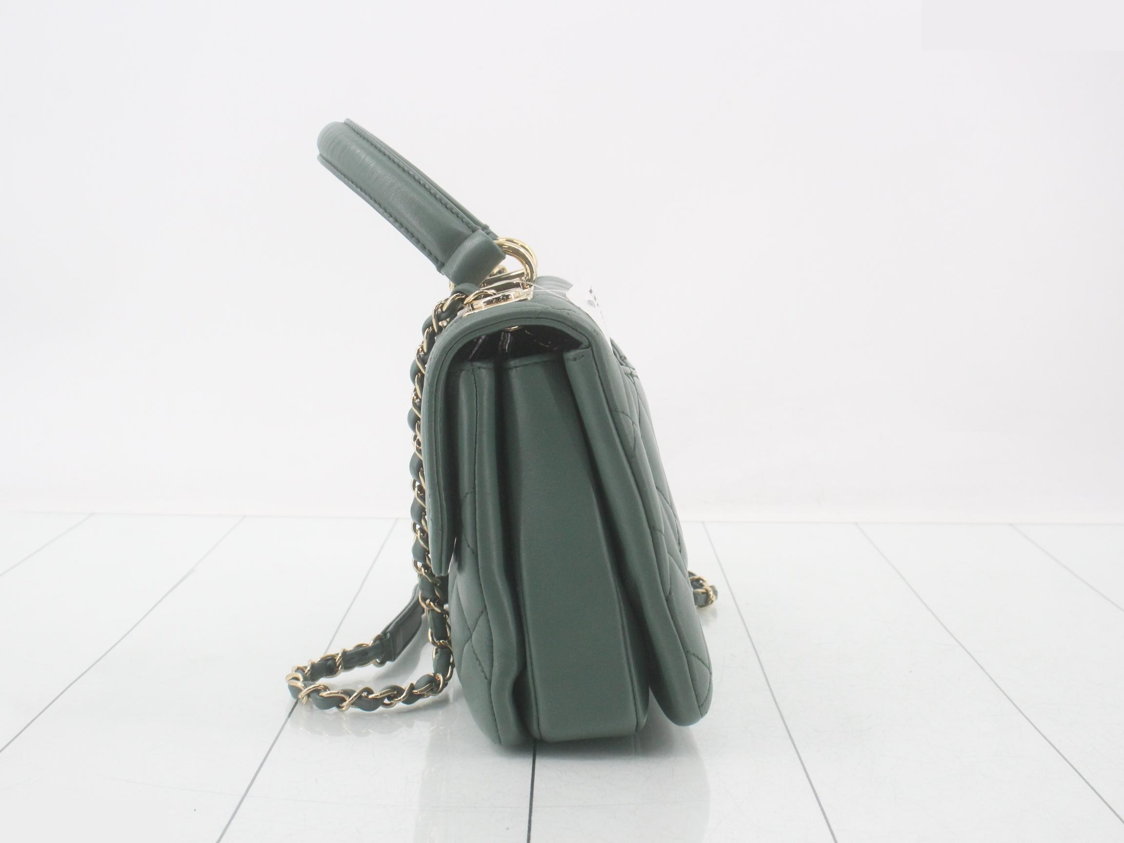 Matelassé handbag / chain shoulder bag (2-way) — view 3