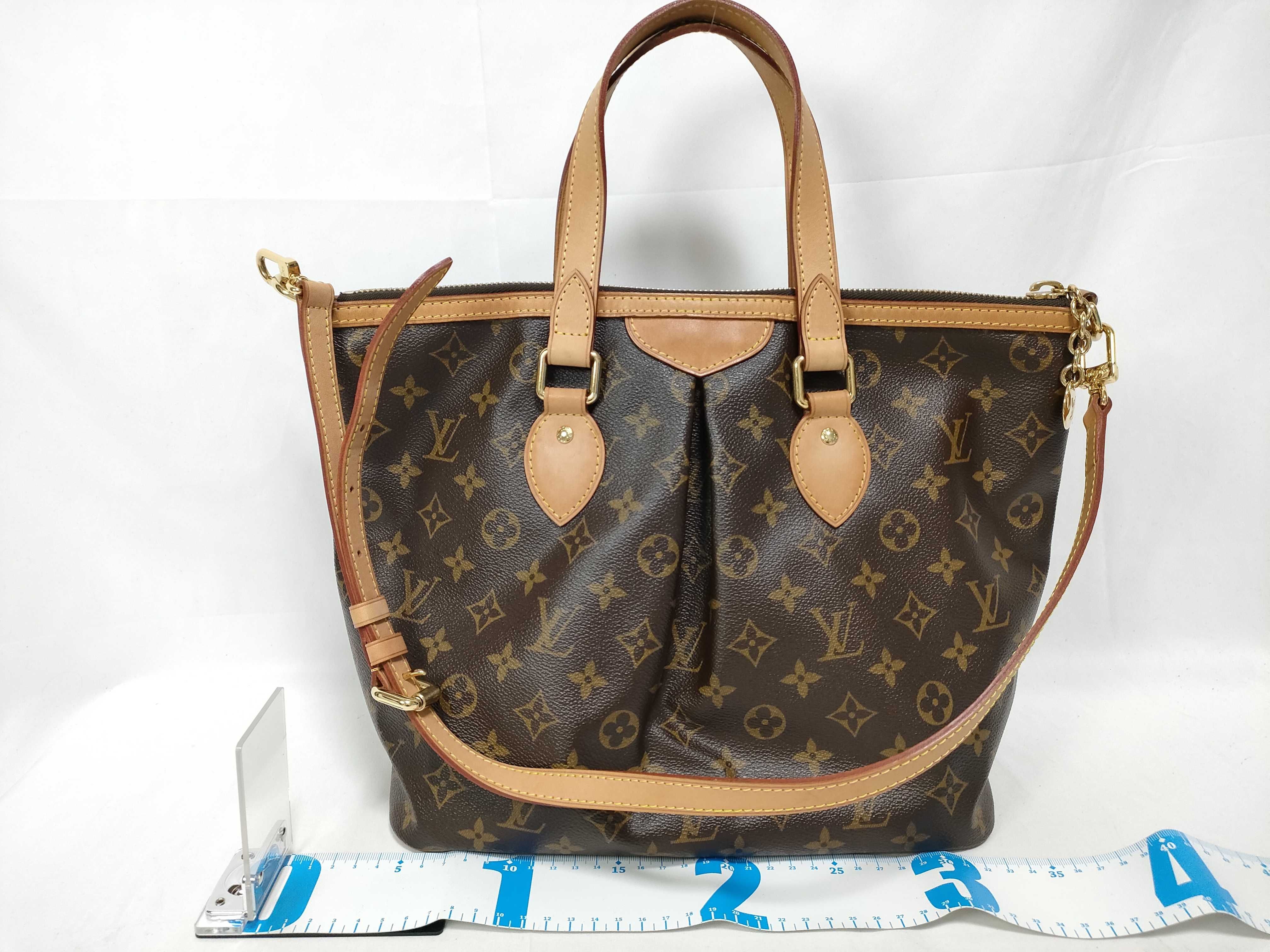 Monogram Louis Vuitton M40145 Palermo SR1038 Handbag Tote Bag Monogram Handbag — view 2