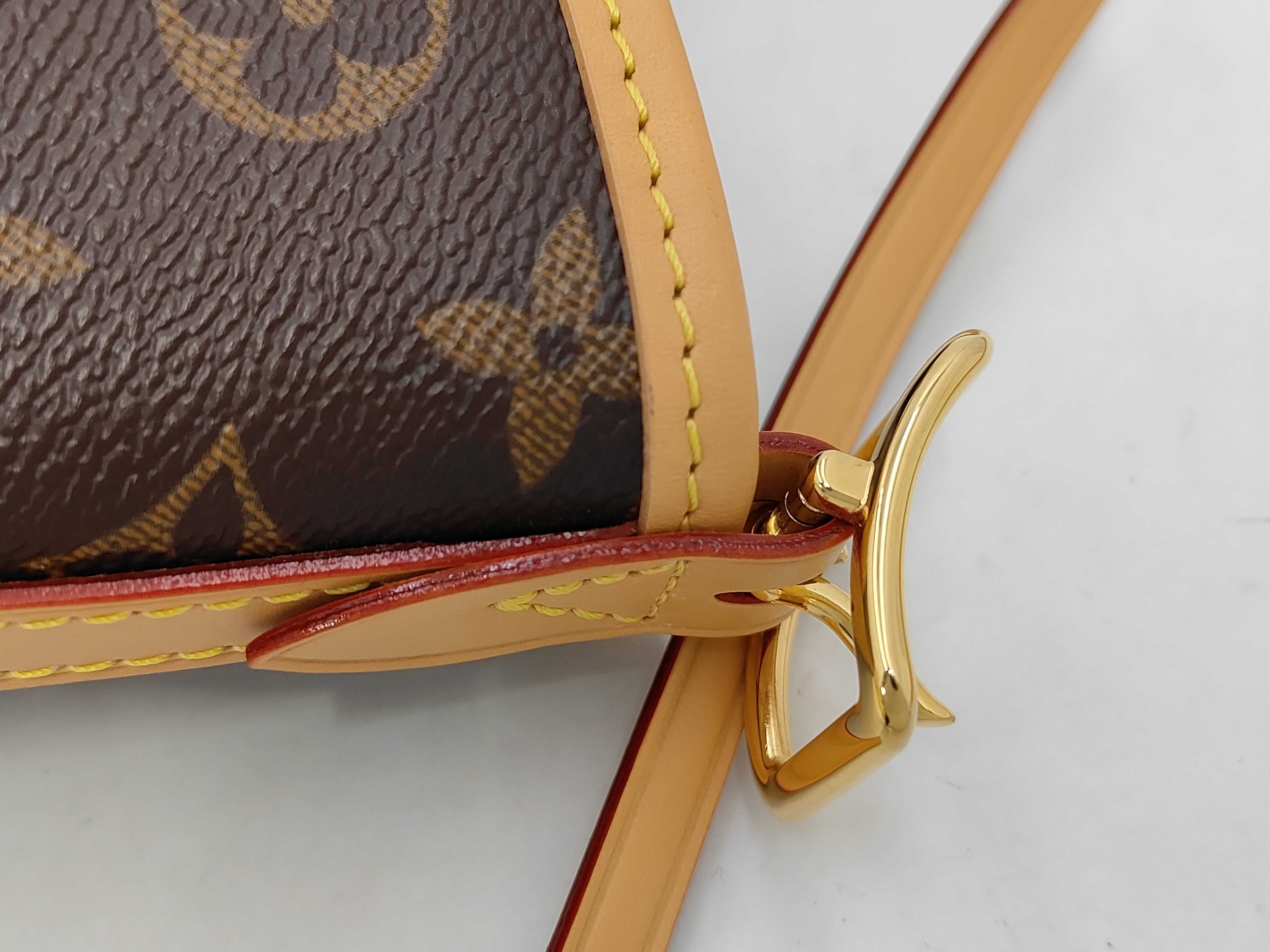 LV Mono M46203 Carryall NM PM RFID Bag with Dust Bag, Pouch, and Charm — view 5