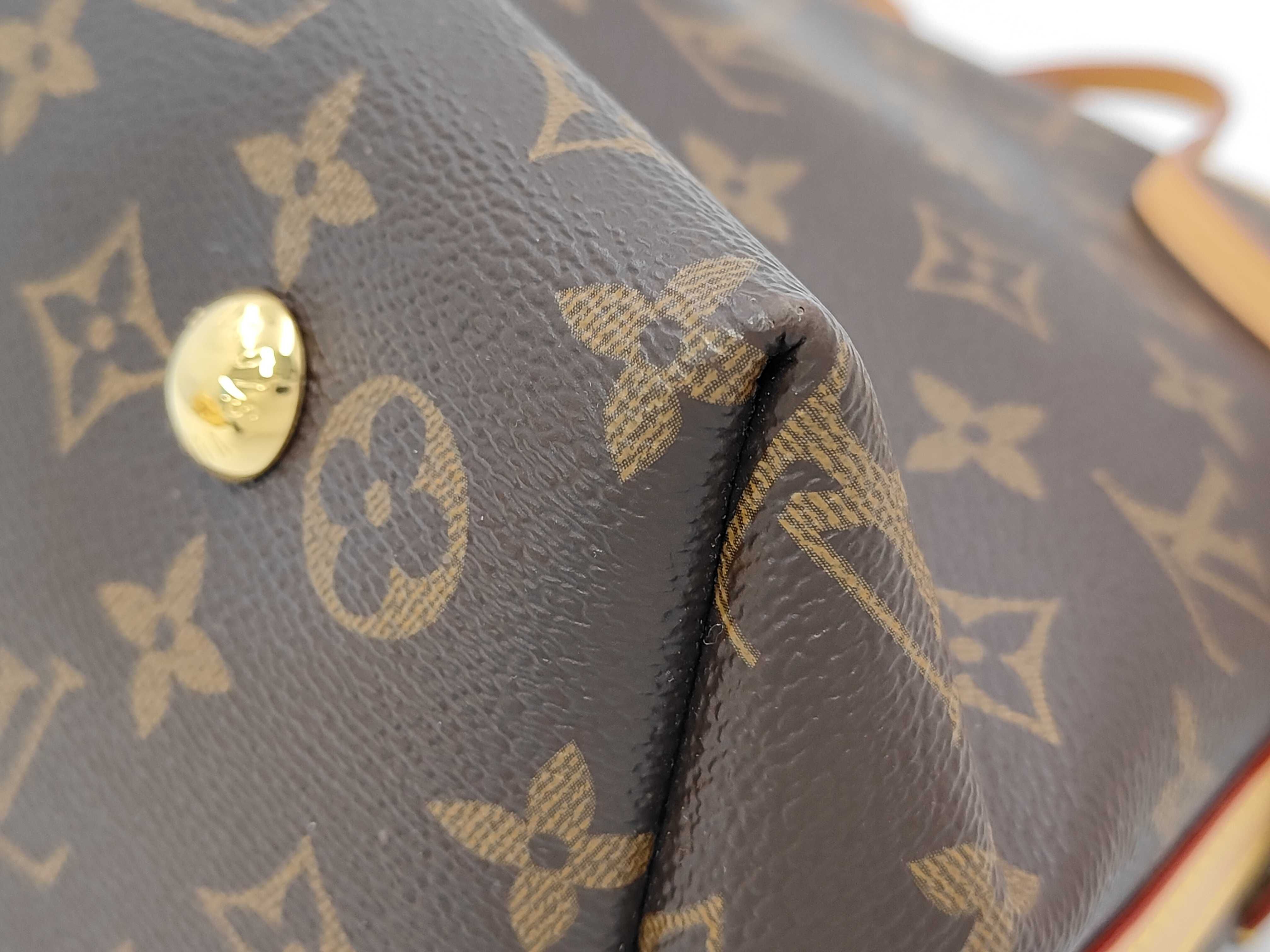 LV Mono M46203 Carryall NM PM RFID Bag with Dust Bag, Pouch, and Charm — view 7