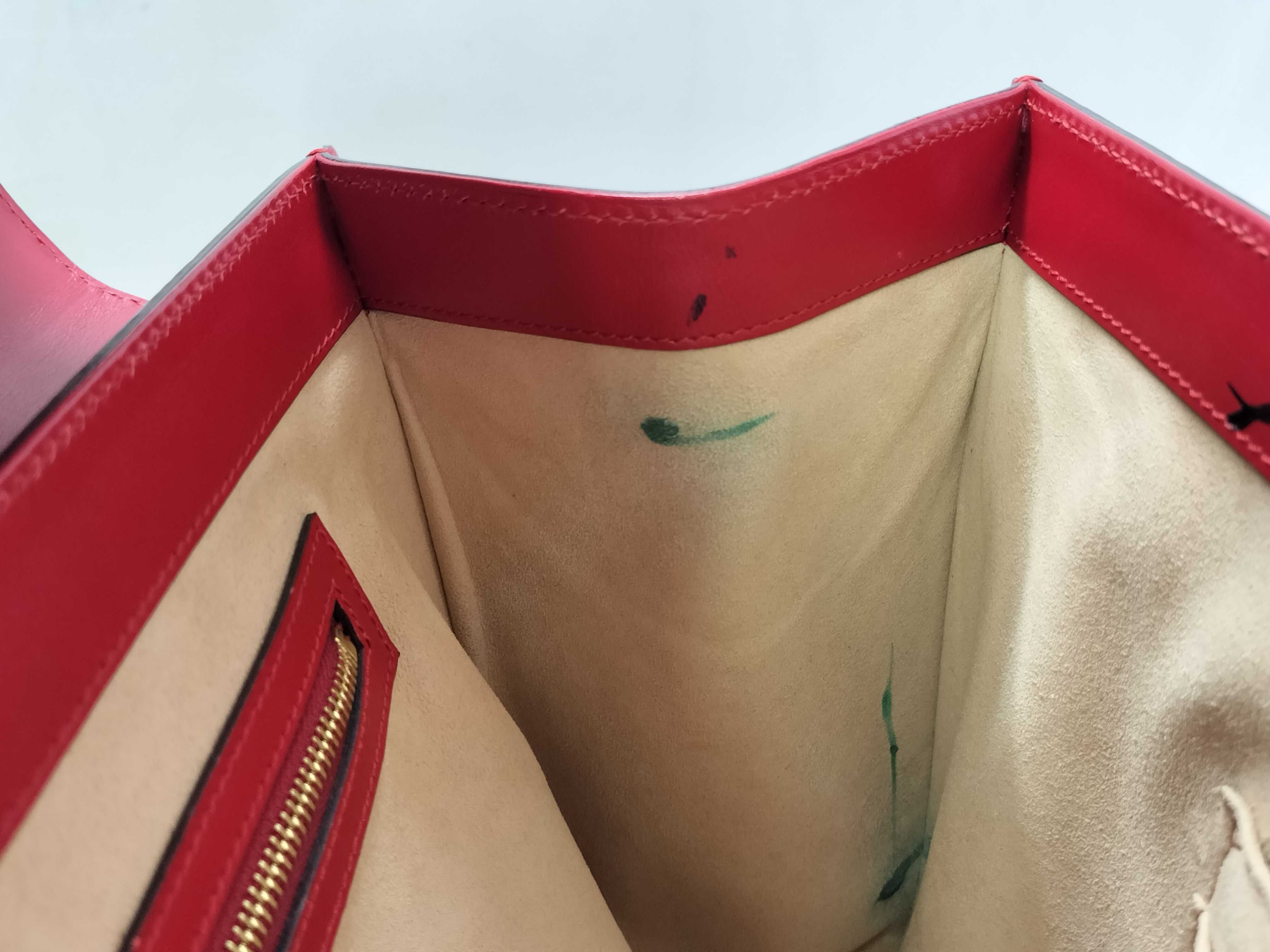 Guccissima DU- Guccissima Leather 2-Way Handbag Red 428208 Handbag — view 12