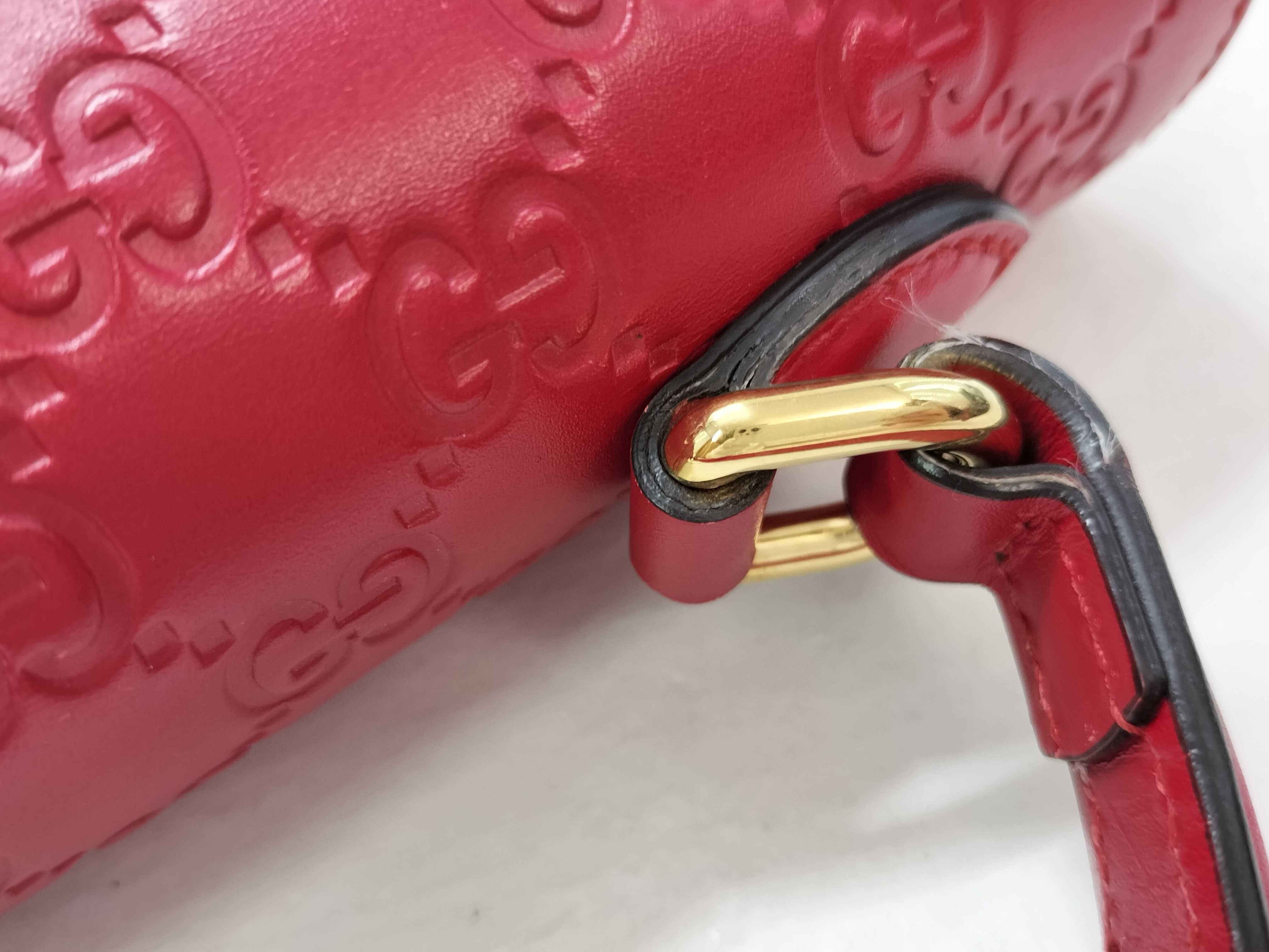 Guccissima DU- Guccissima Leather 2-Way Handbag Red 428208 Handbag — view 5
