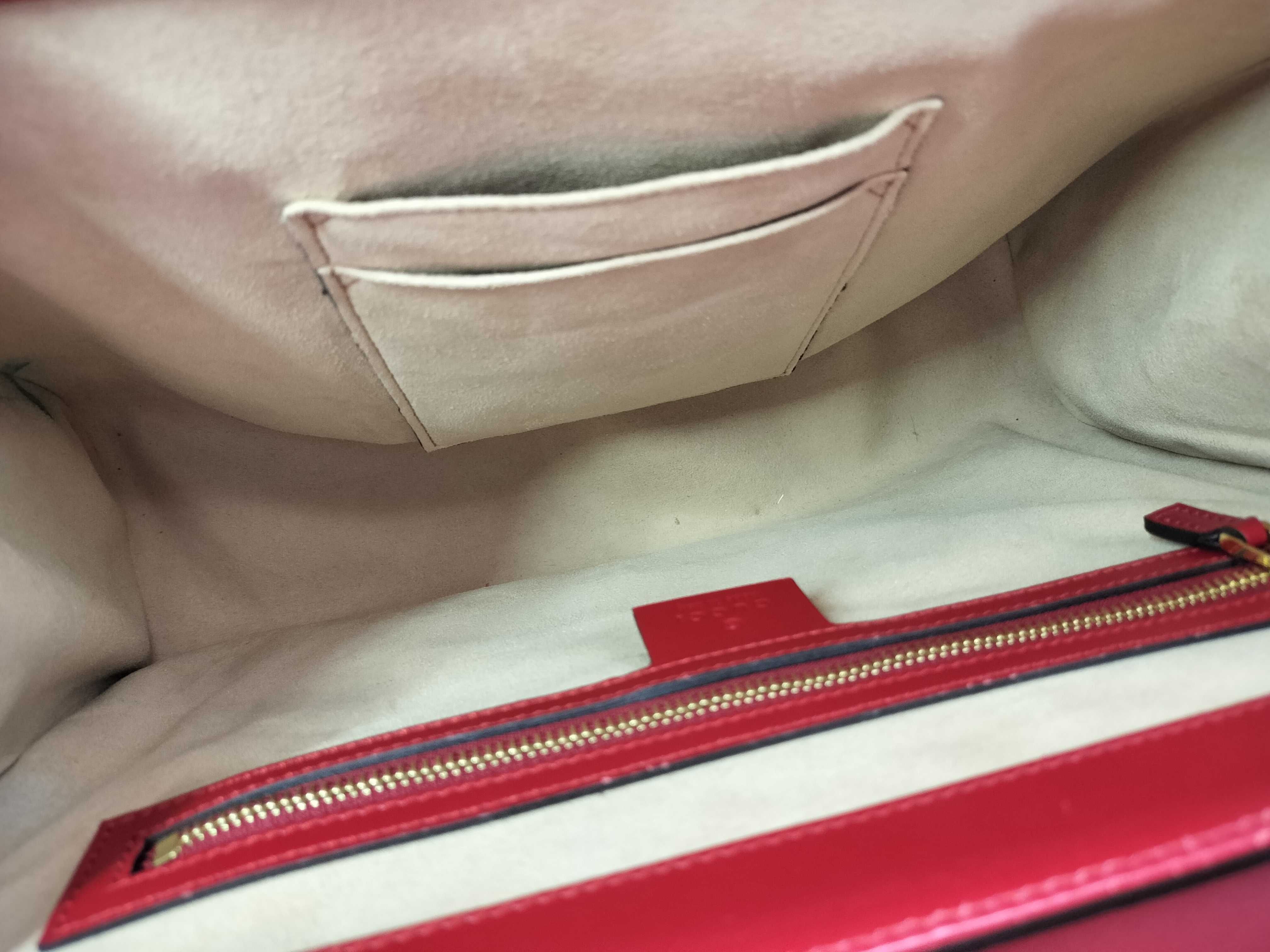 Guccissima DU- Guccissima Leather 2-Way Handbag Red 428208 Handbag — view 7