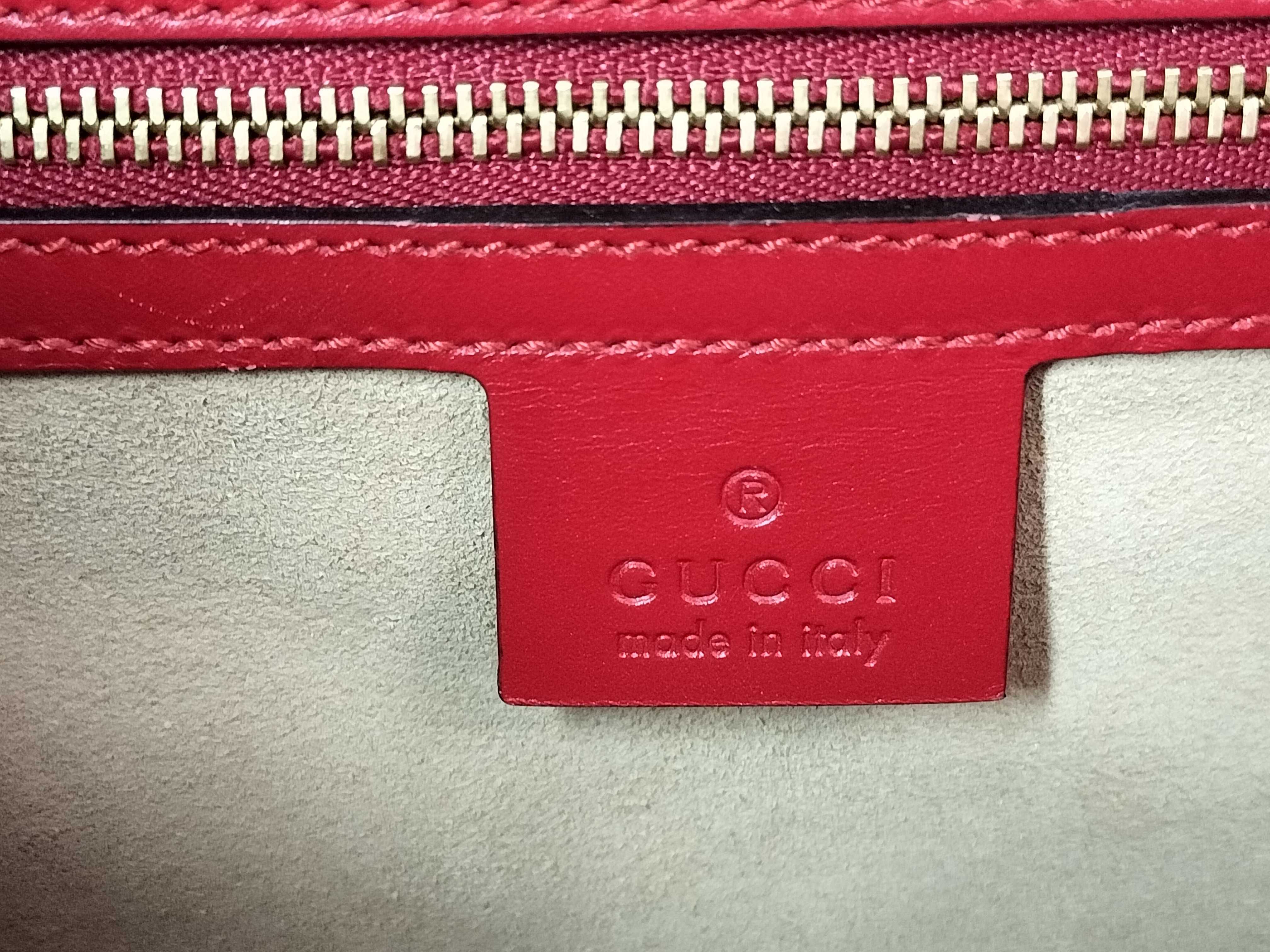 Guccissima DU- Guccissima Leather 2-Way Handbag Red 428208 Handbag — view 8