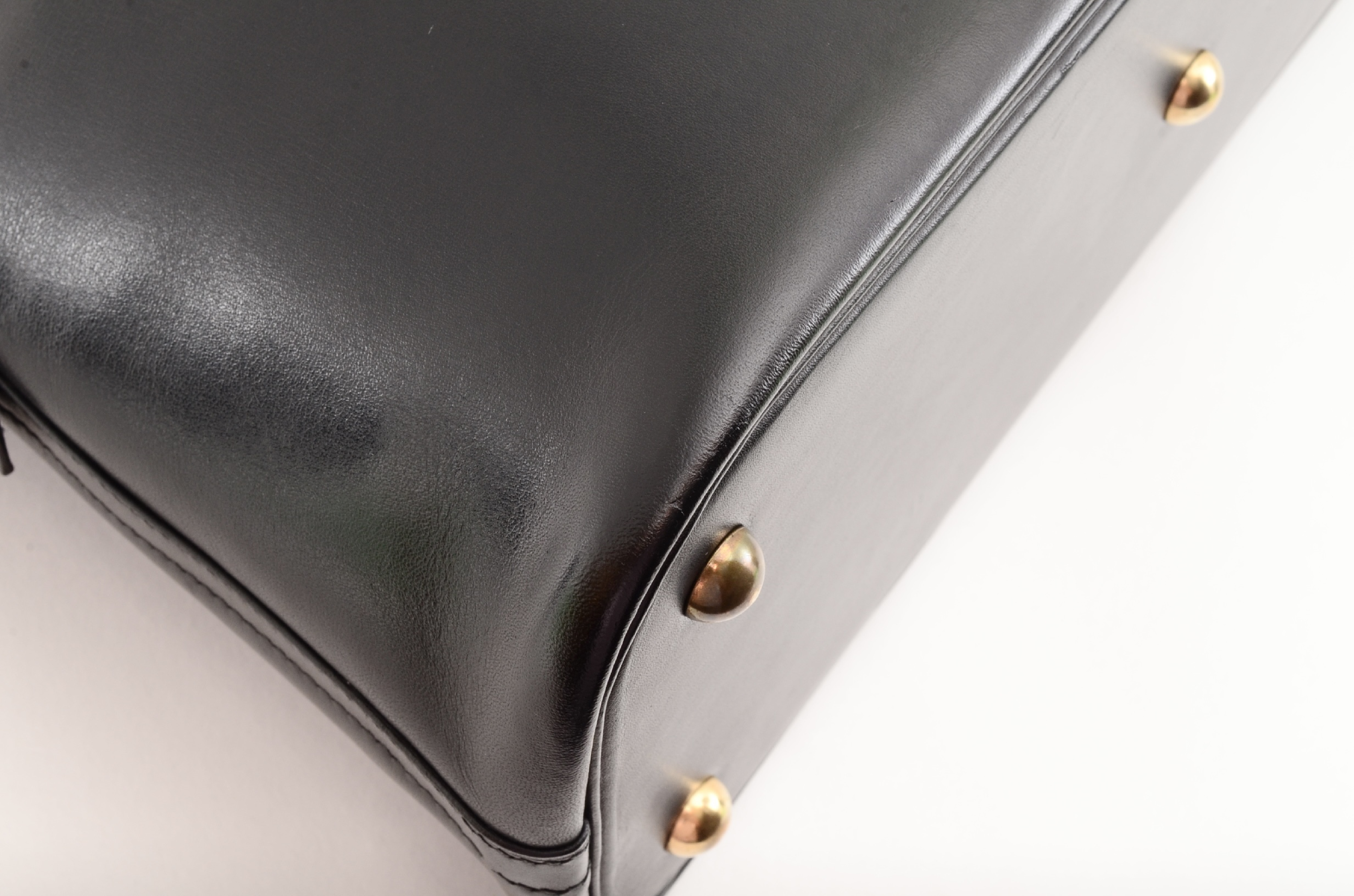 Bolide 31 Box Calf Leather, Black, with X Stamp, Handbag — view 11