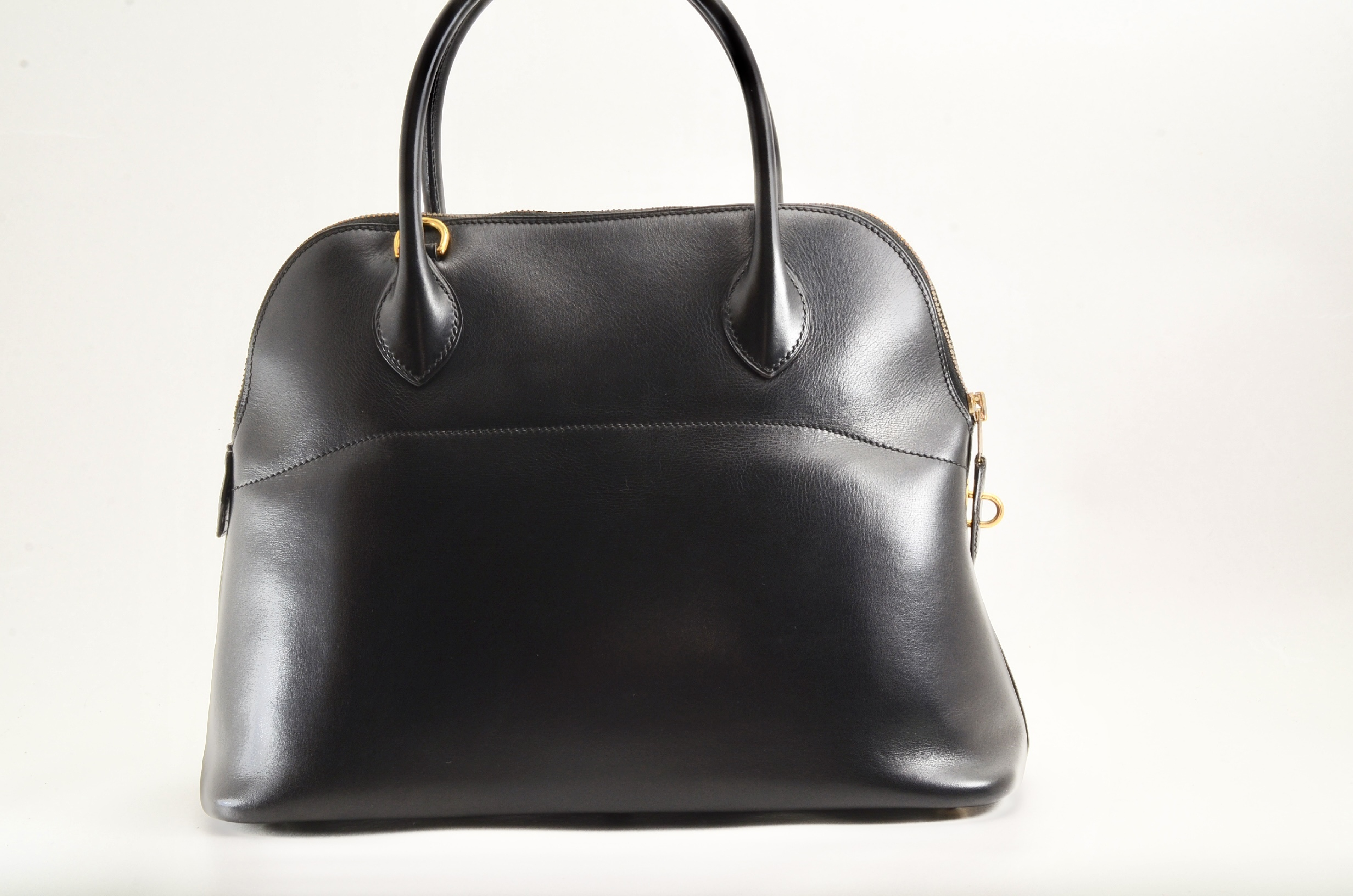 Bolide 31 Box Calf Leather, Black, with X Stamp, Handbag — view 3