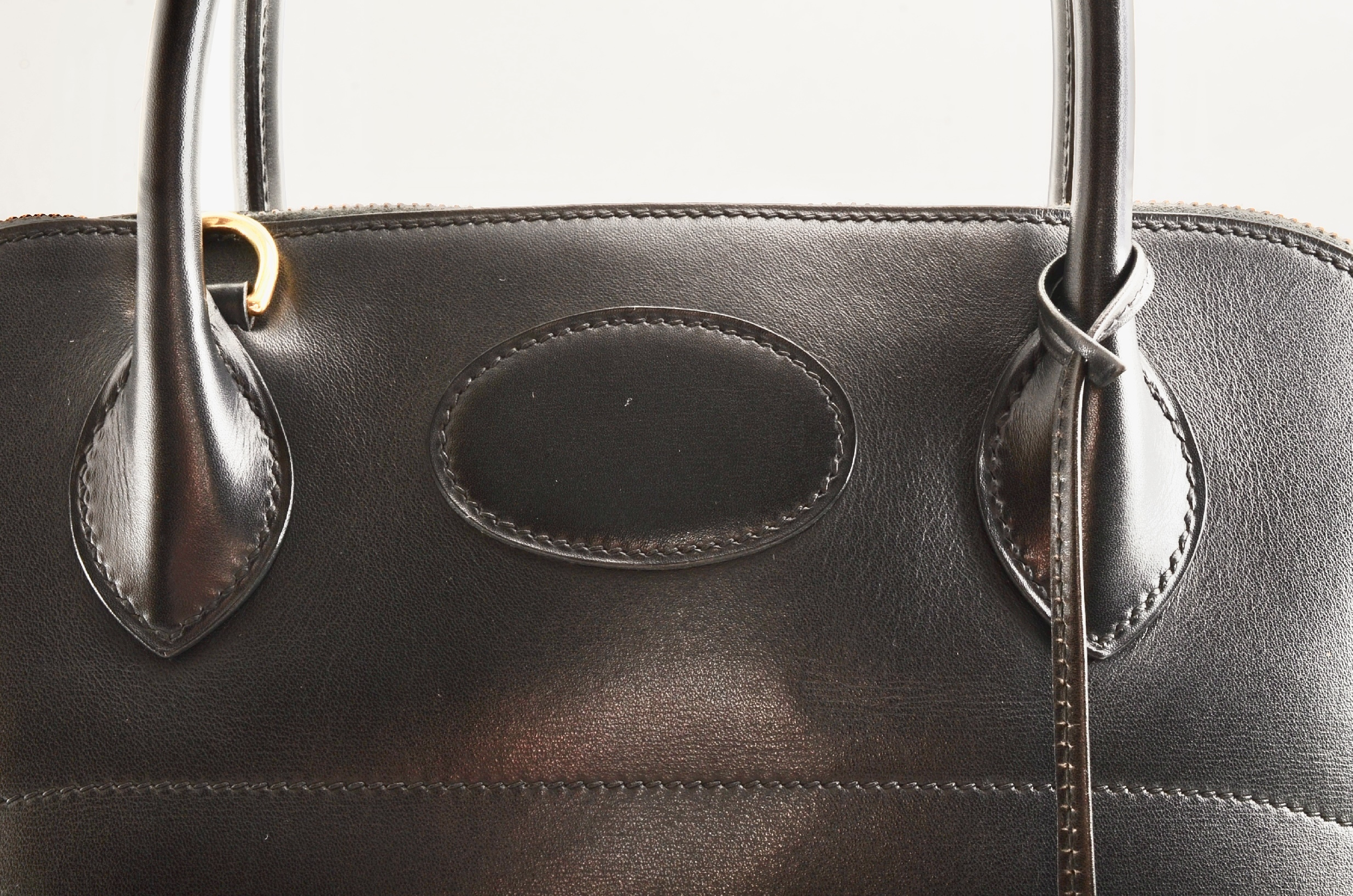 Bolide 31 Box Calf Leather, Black, with X Stamp, Handbag — view 4
