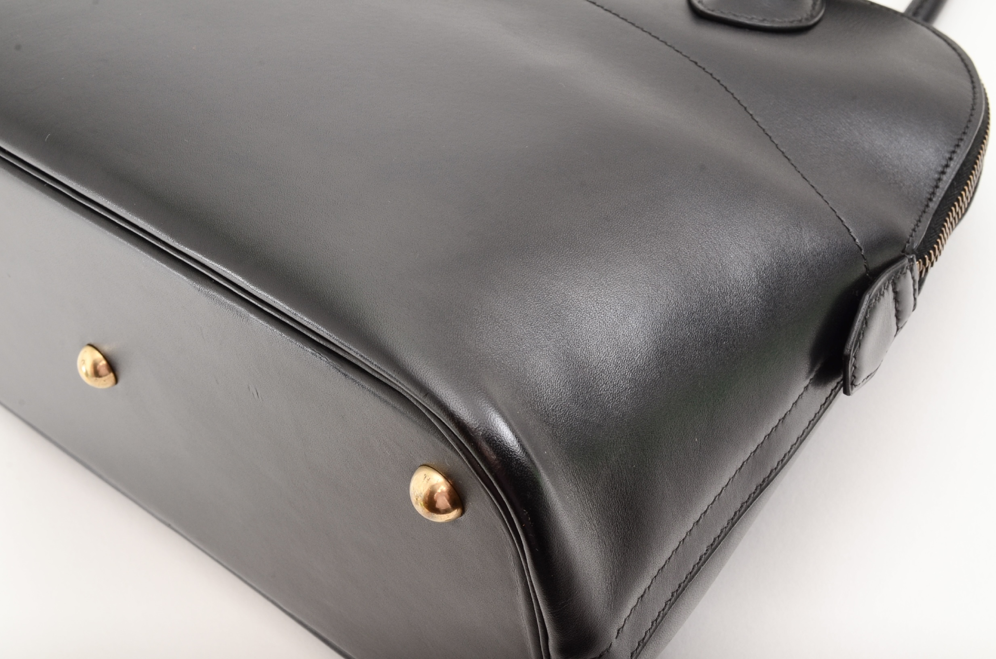 Bolide 31 Box Calf Leather, Black, with X Stamp, Handbag — view 10