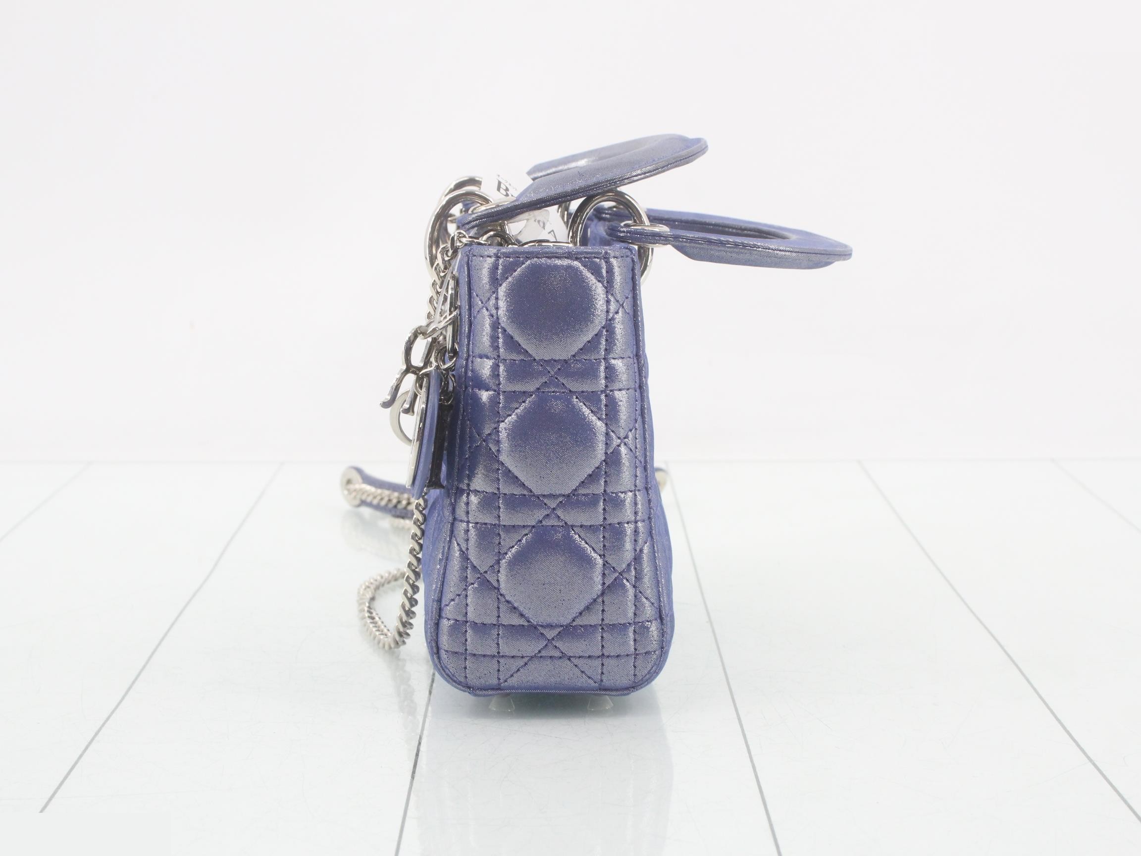 Lady Dior Grid 2-Way Chain Shoulder/Handbag — view 3