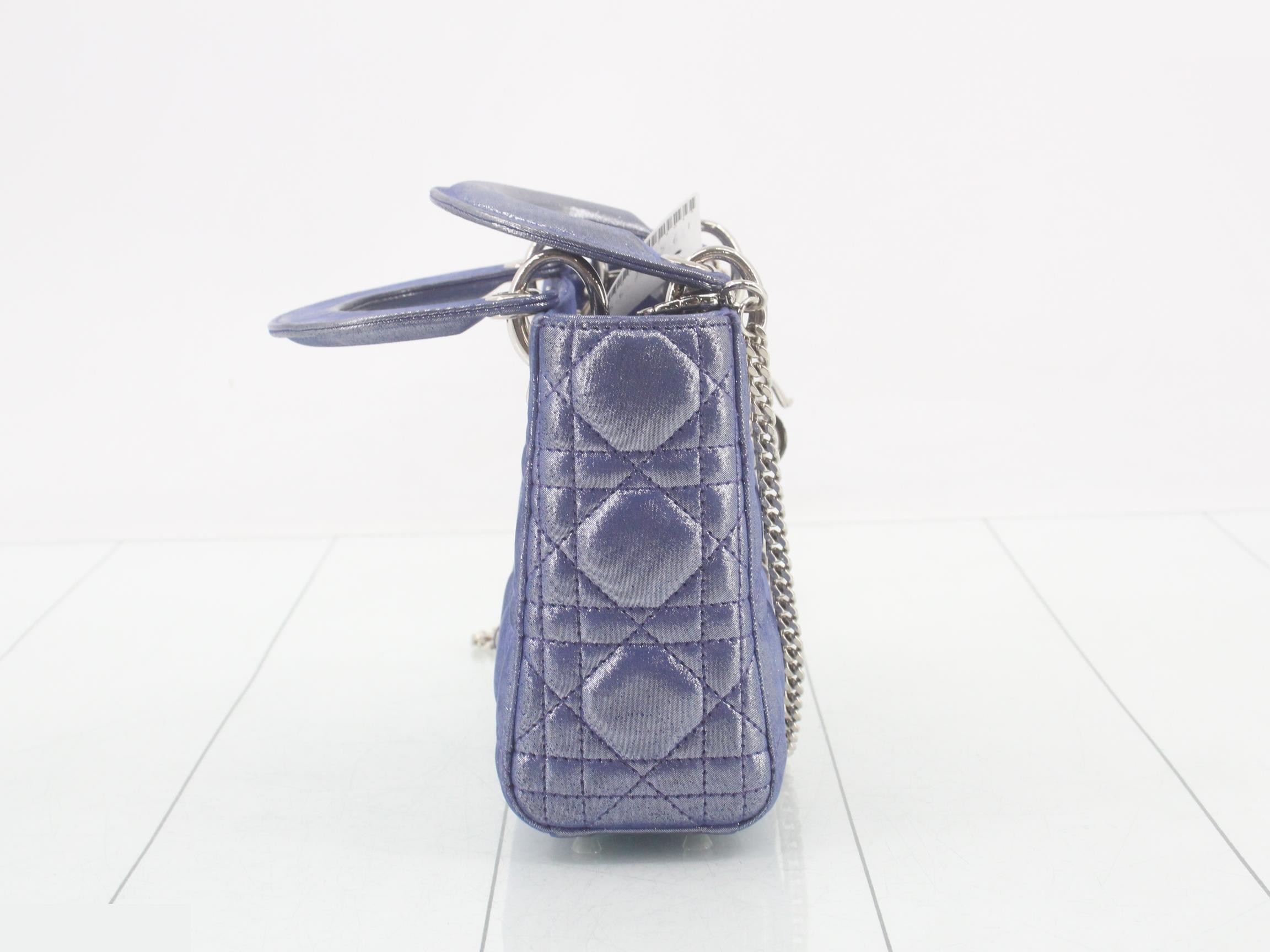 Lady Dior Grid 2-Way Chain Shoulder/Handbag — view 4