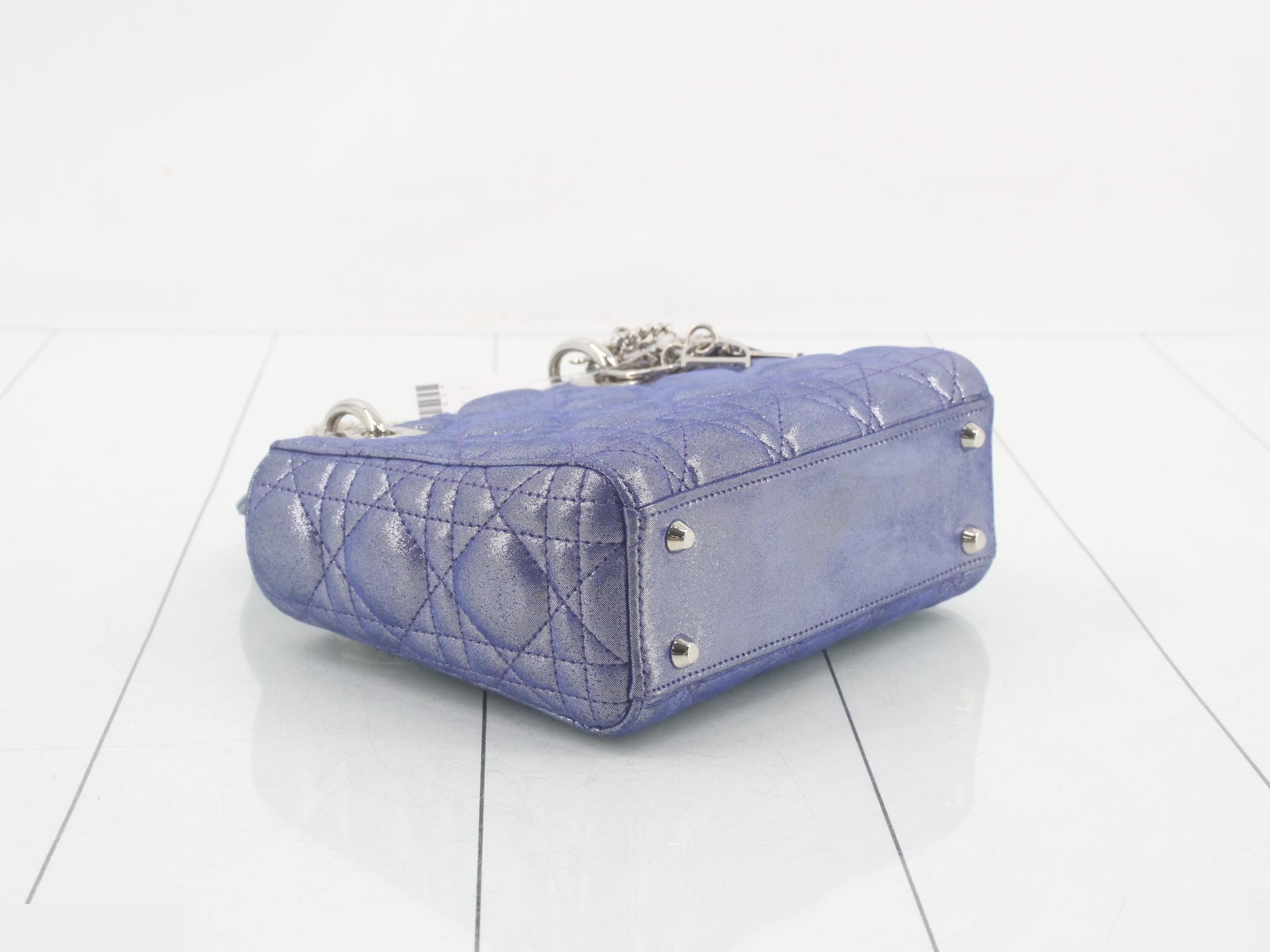 Lady Dior Grid 2-Way Chain Shoulder/Handbag — view 5