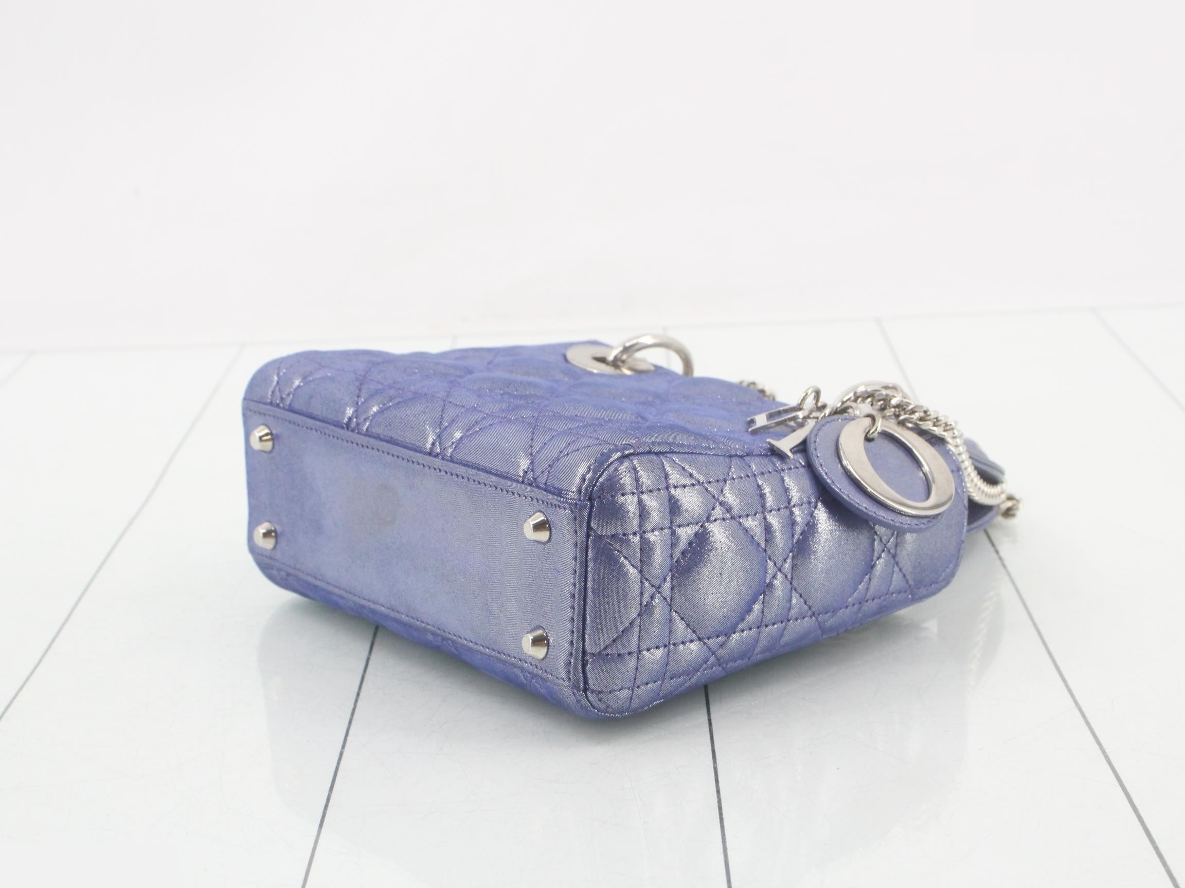 Lady Dior Grid 2-Way Chain Shoulder/Handbag — view 6