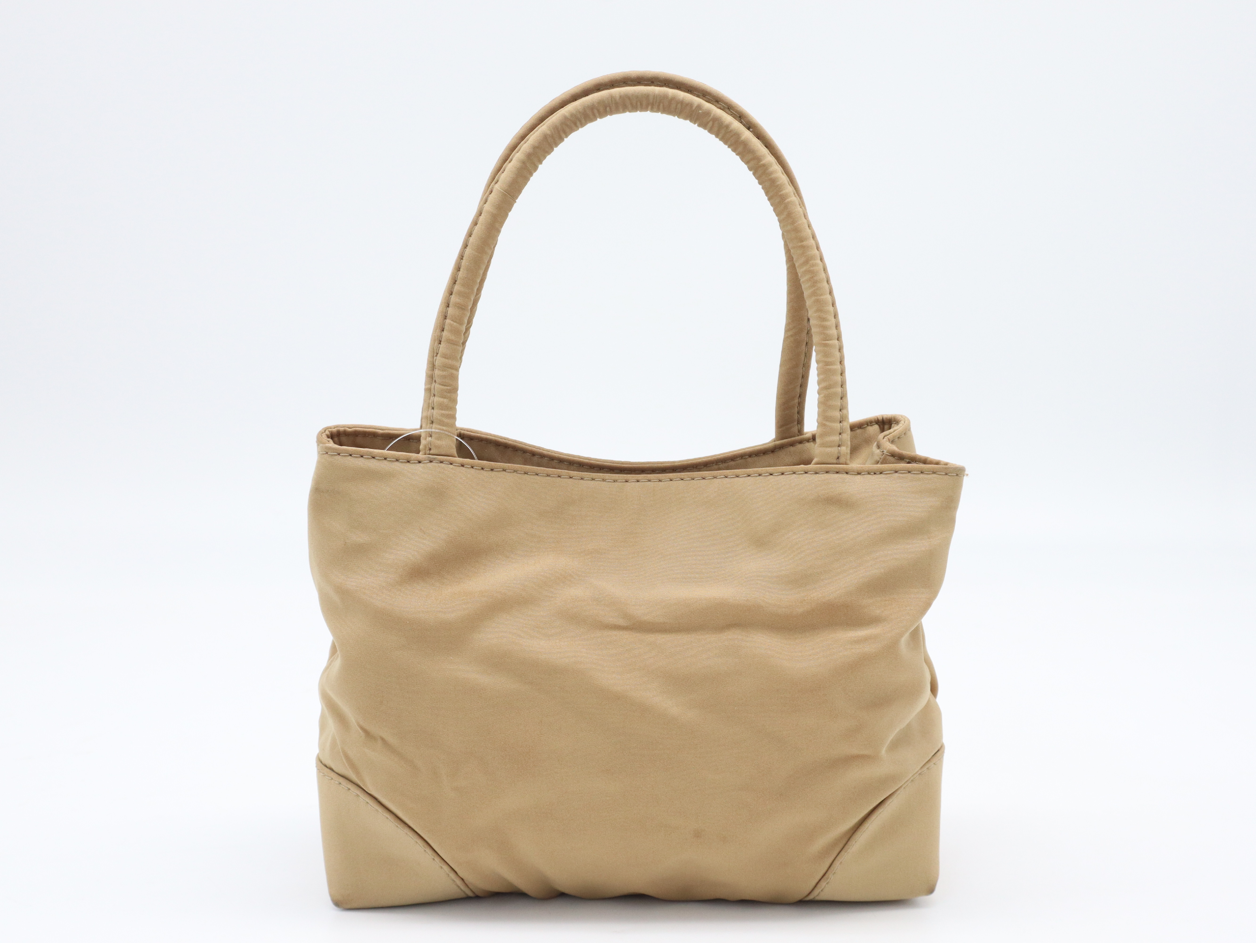 Nylon Mini Handbag, Beige Handbag — view 2