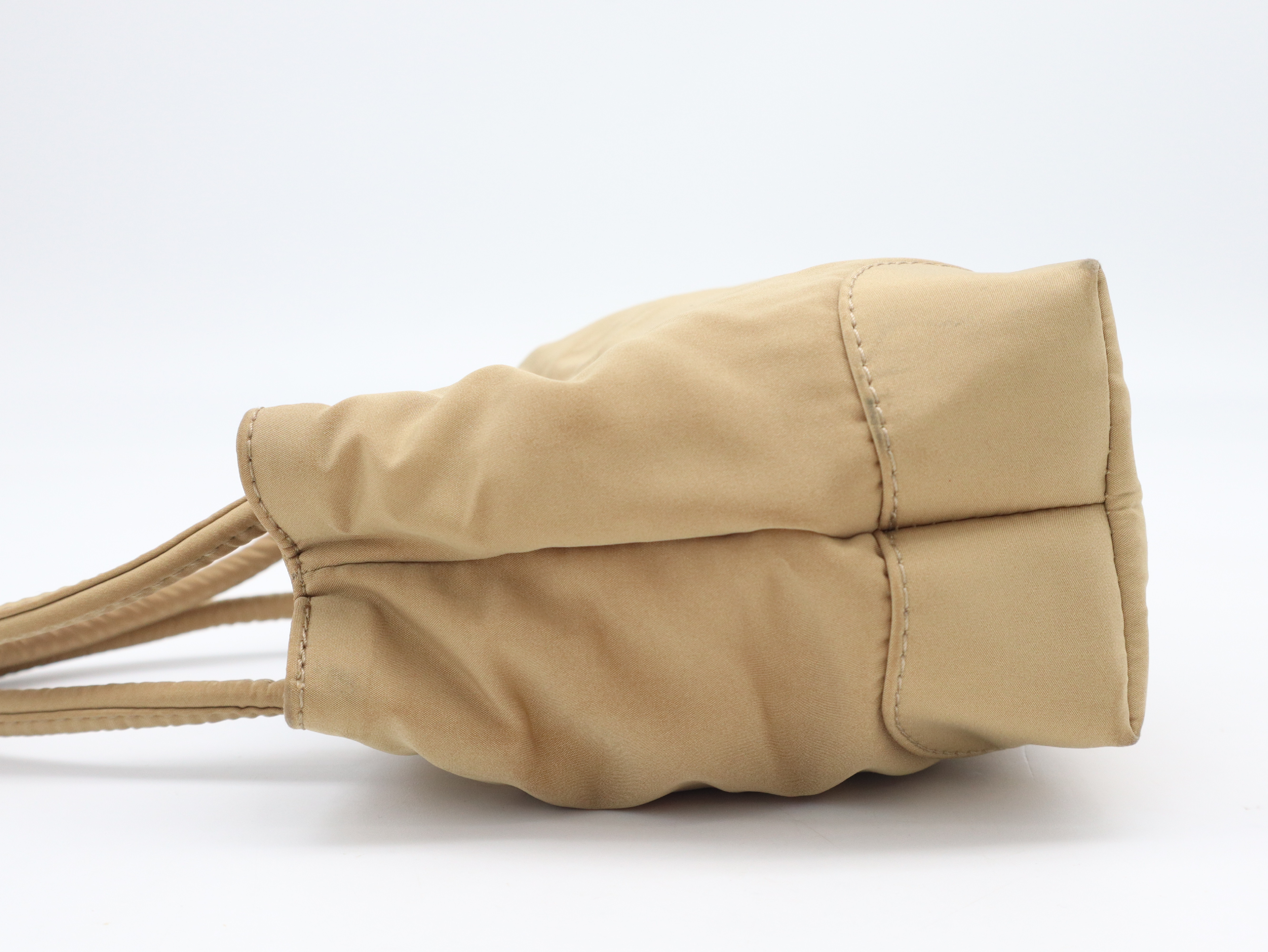 Nylon Mini Handbag, Beige Handbag — view 3