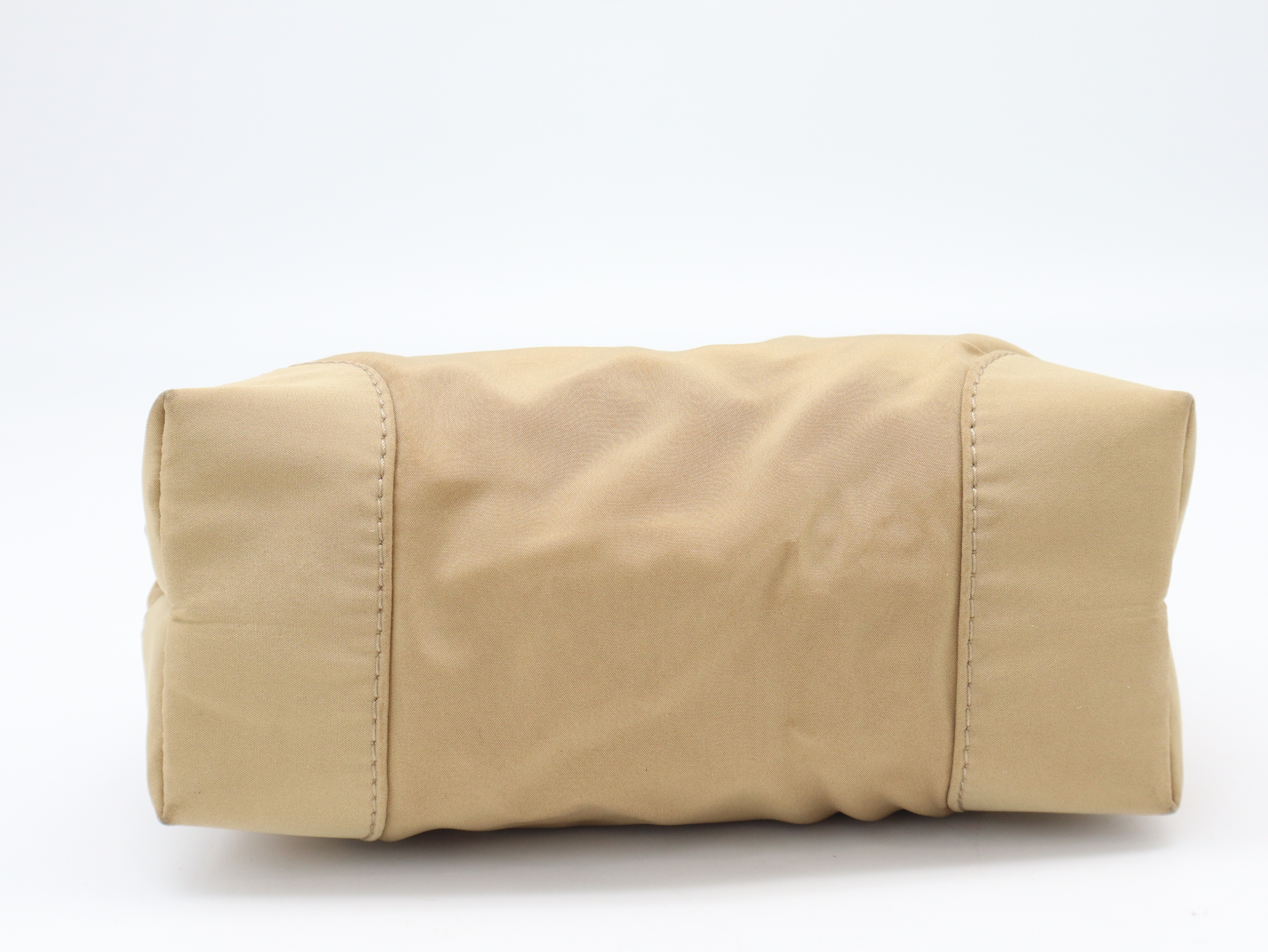 Nylon Mini Handbag, Beige Handbag — view 4