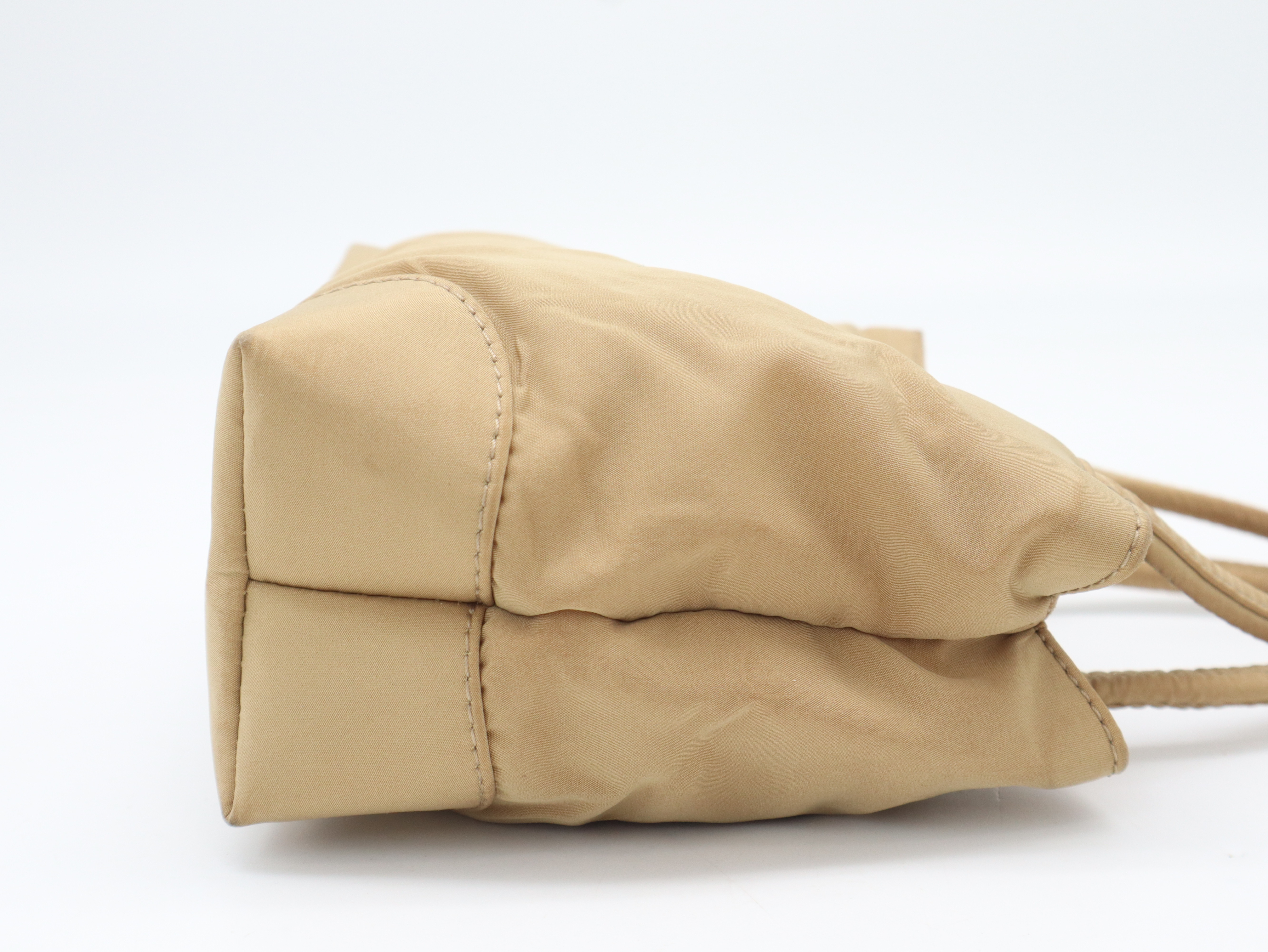 Nylon Mini Handbag, Beige Handbag — view 5