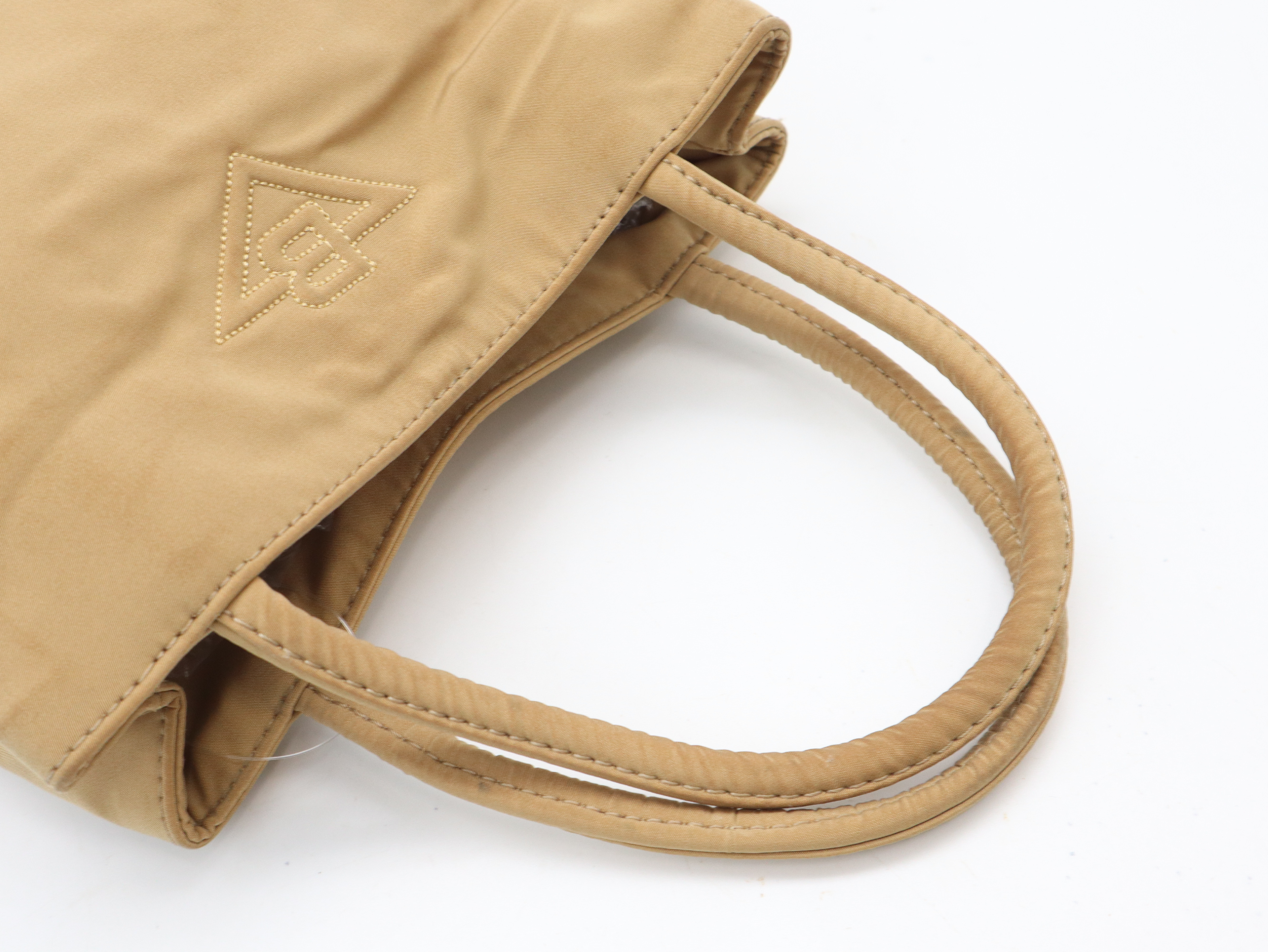 Nylon Mini Handbag, Beige Handbag — view 6
