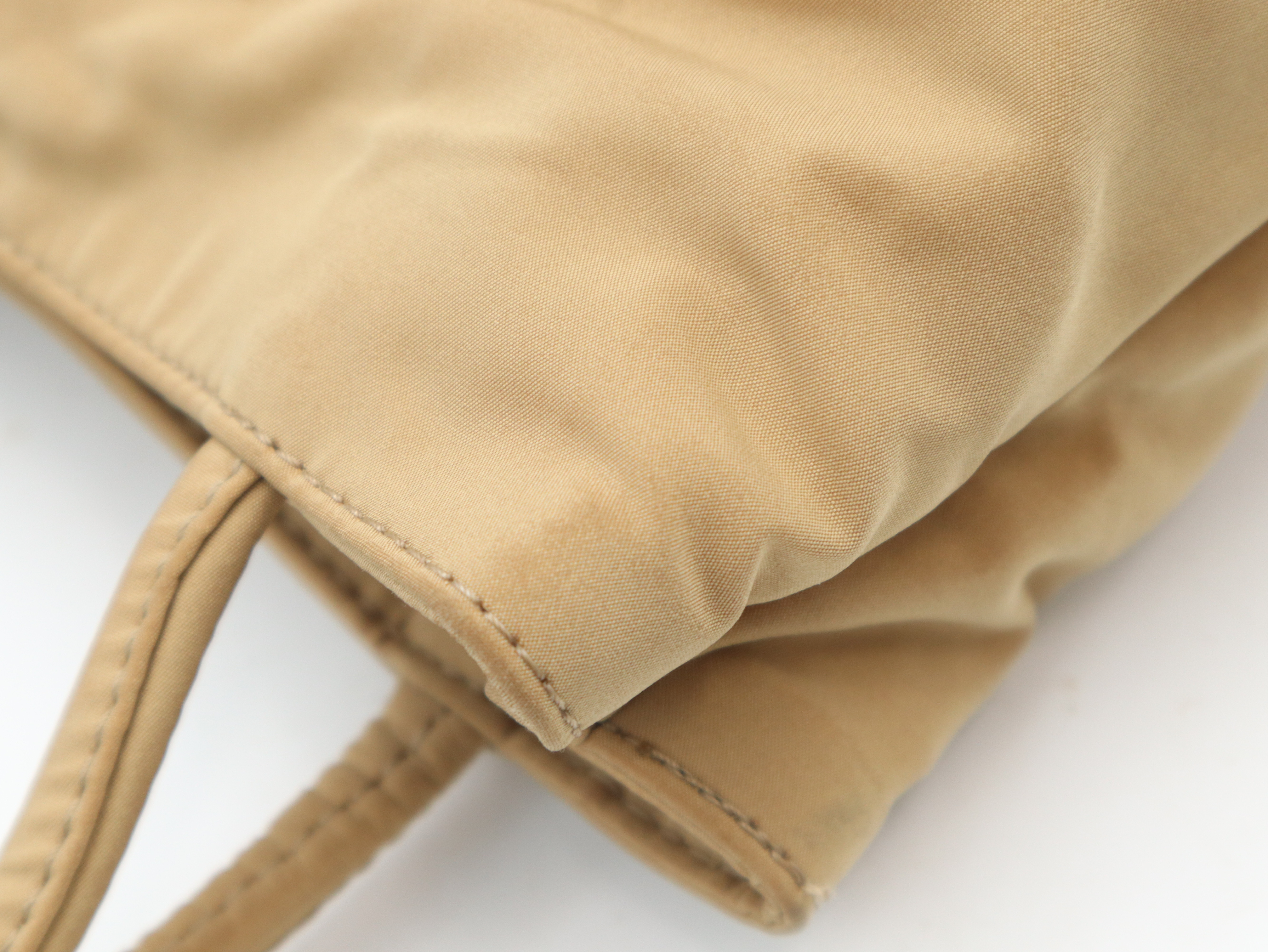 Nylon Mini Handbag, Beige Handbag — view 8