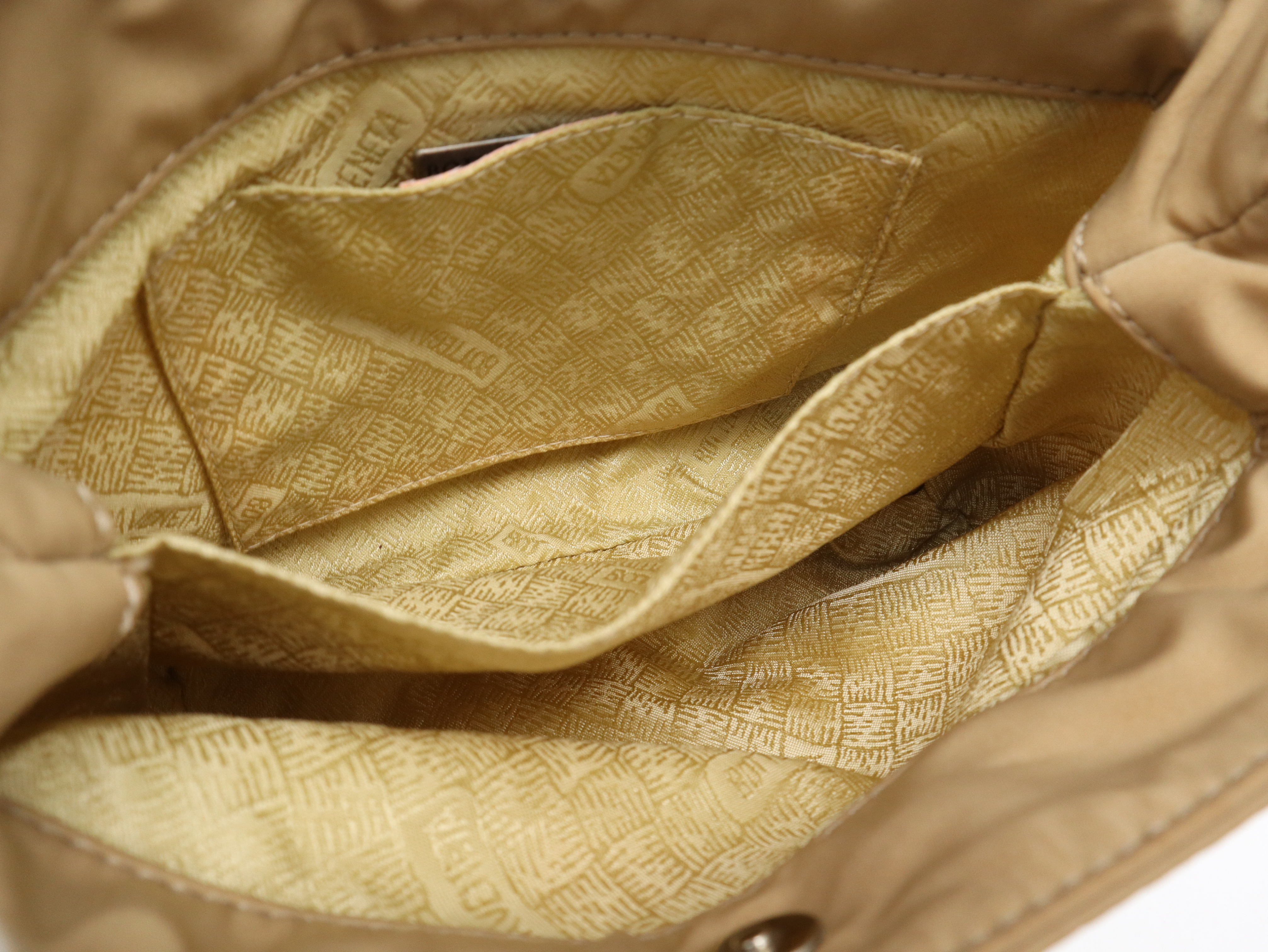 Nylon Mini Handbag, Beige Handbag — view 10