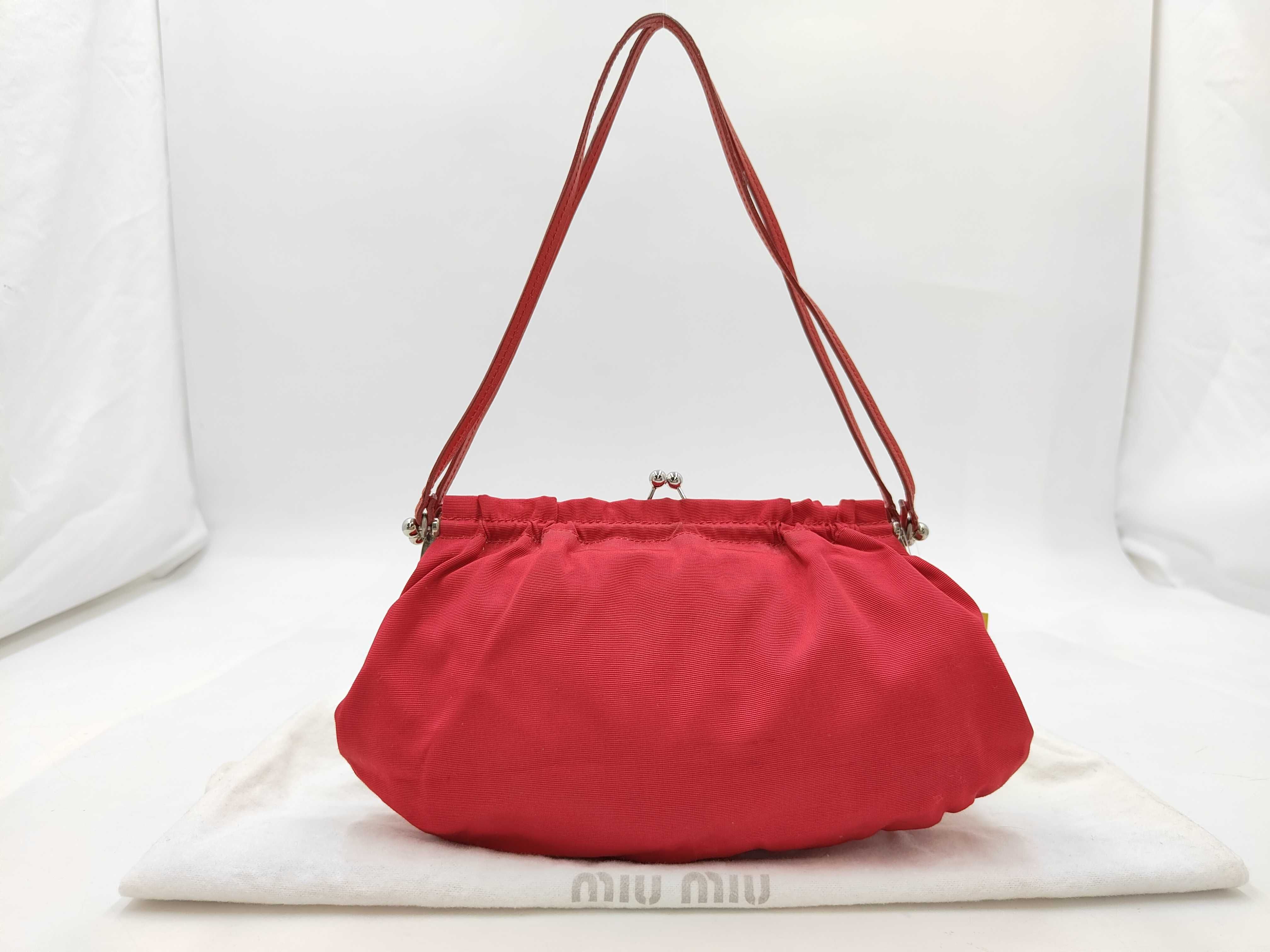 nylon coin purse red handbag